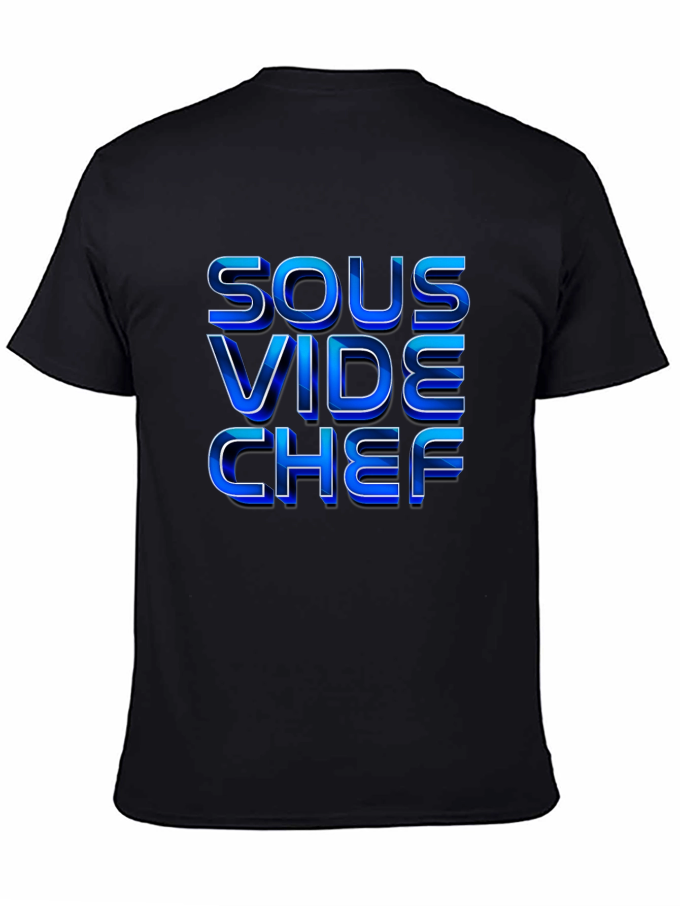 Sous Vide Chef T-Shirt - Premium Black Tee