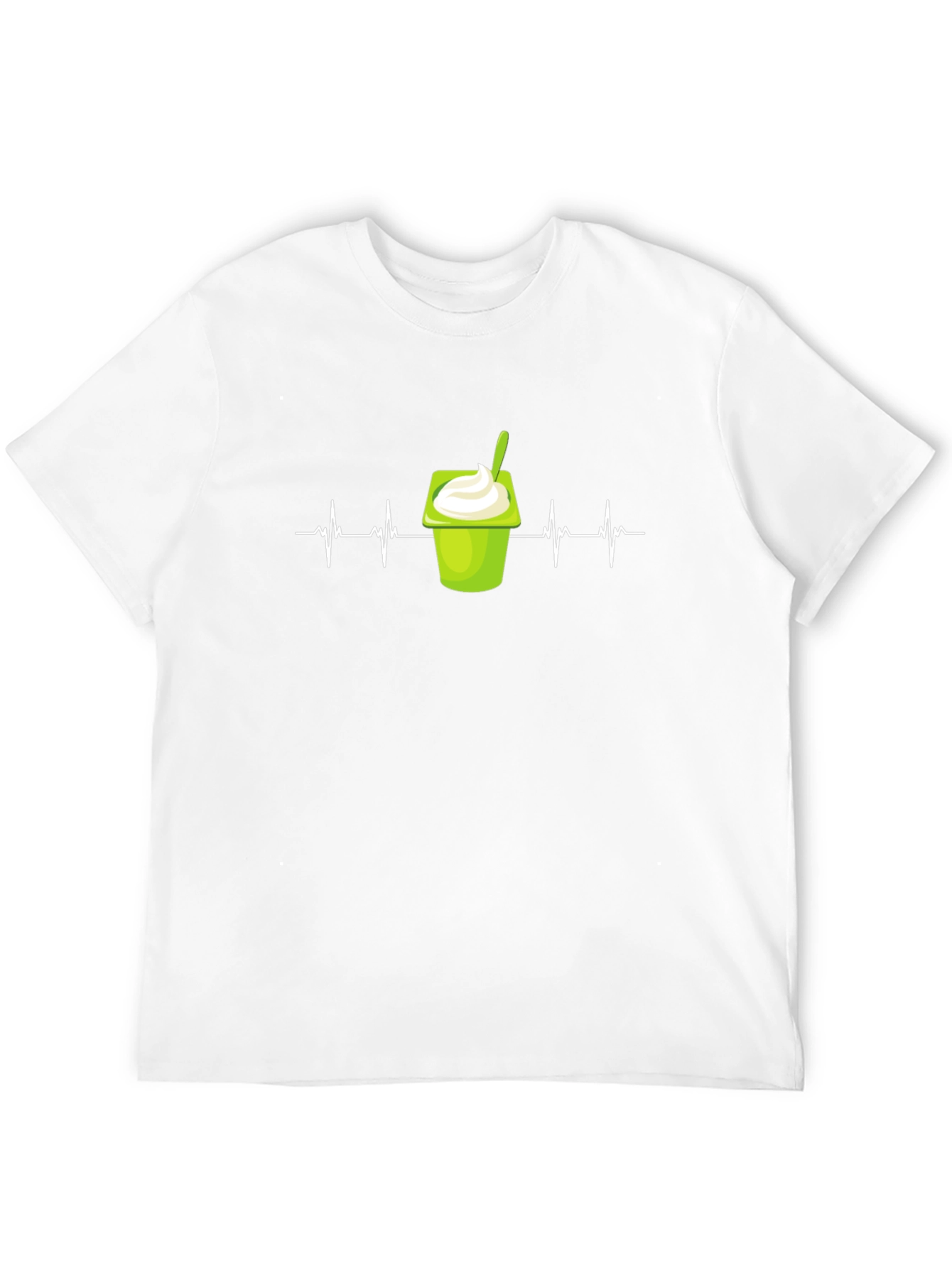 Yogurt Heartbeat T-Shirt - Funny Foodie Tee