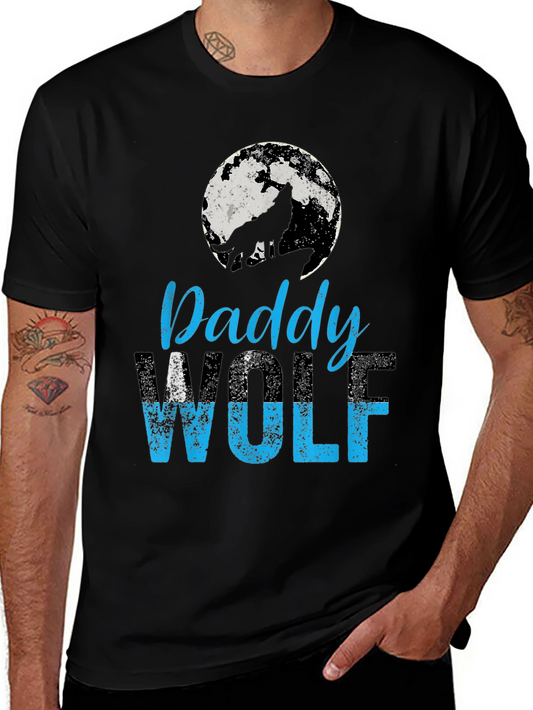 Daddy Wolf Graphic T-Shirt