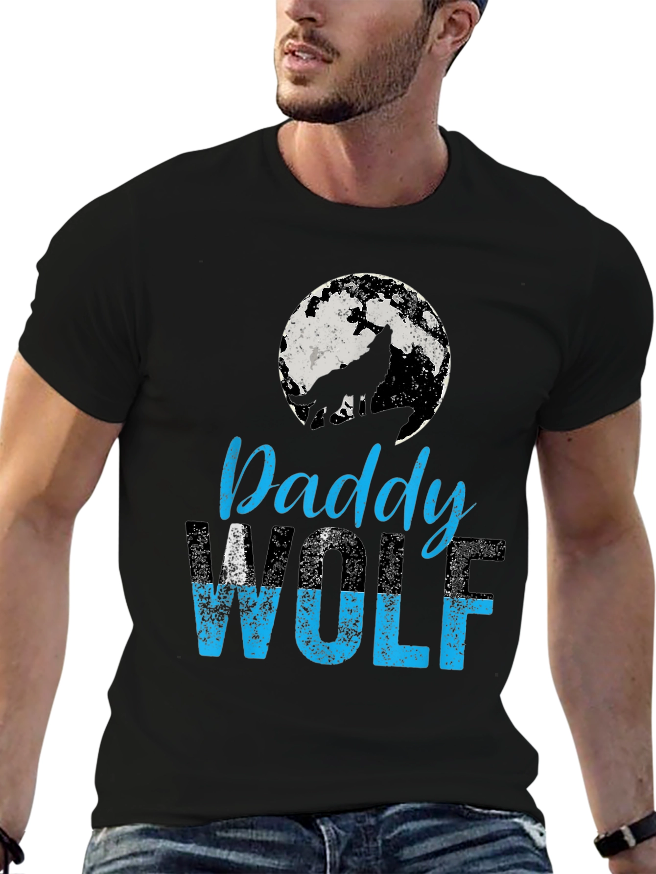 Daddy Wolf Graphic T-Shirt