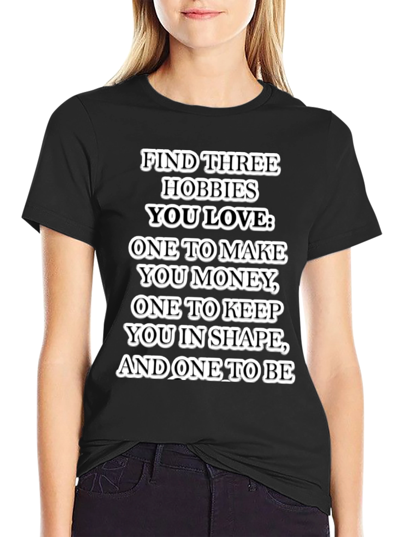 Hobbies T-Shirt: Money Shape and Happiness