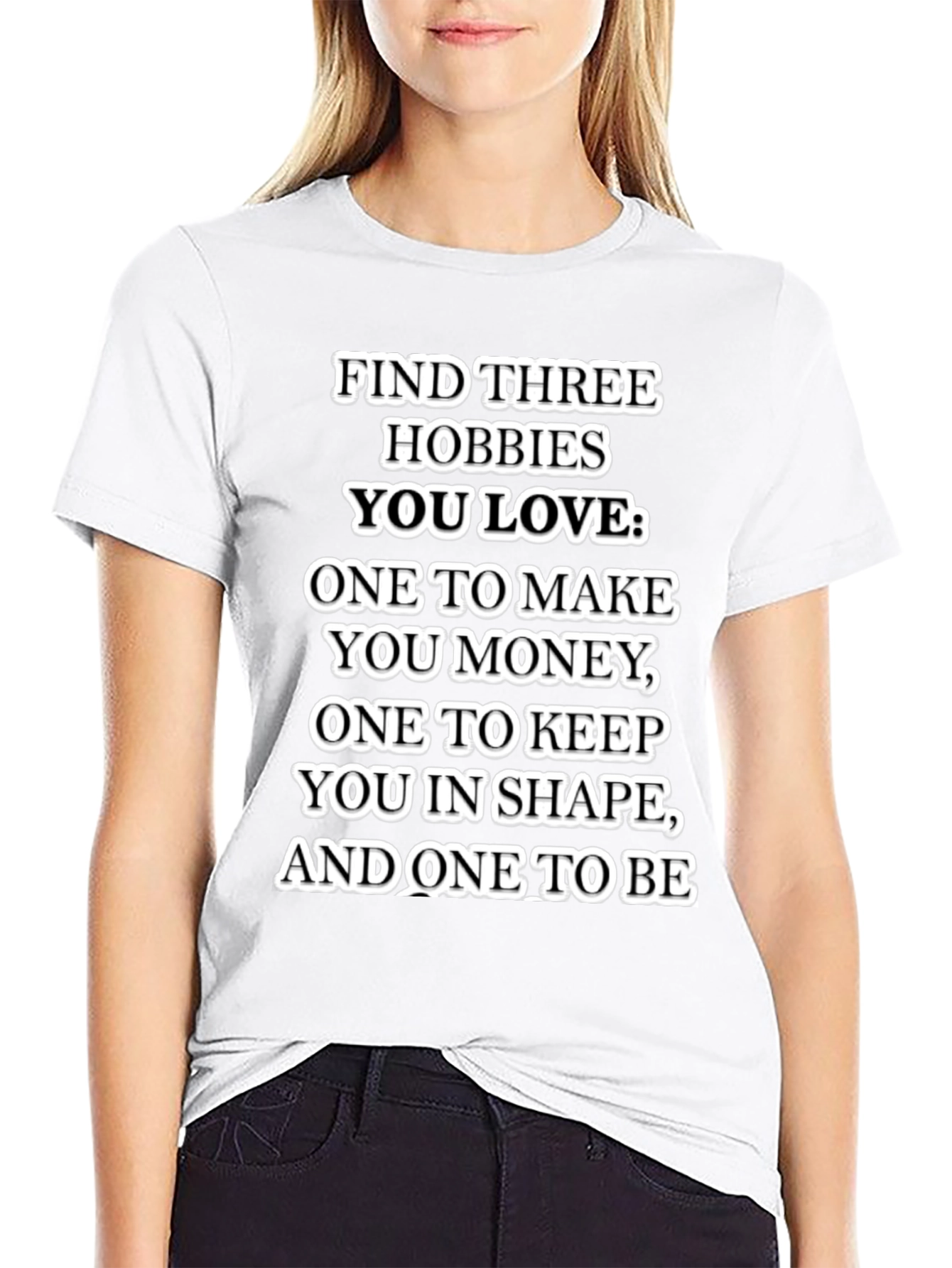 Hobbies T-Shirt: Money Shape and Happiness
