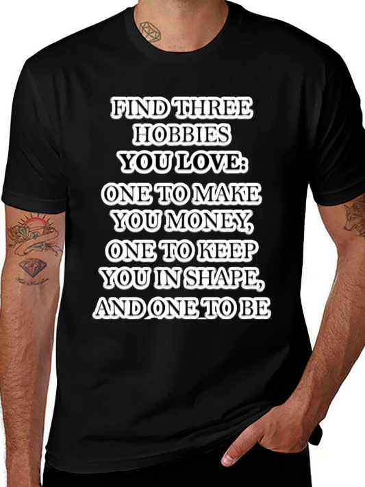 Hobbies T-Shirt: Money Shape and Happiness