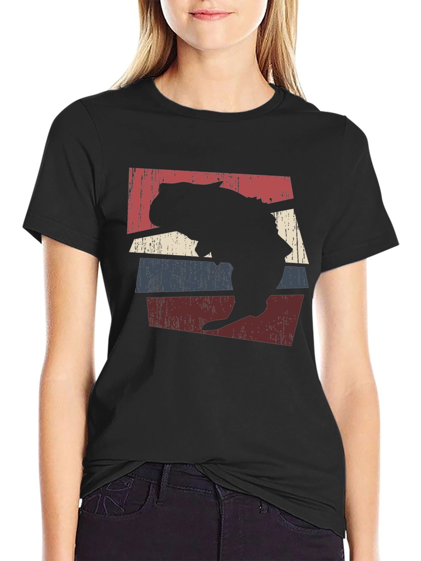 Retro Wombat Silhouette Graphic Tee