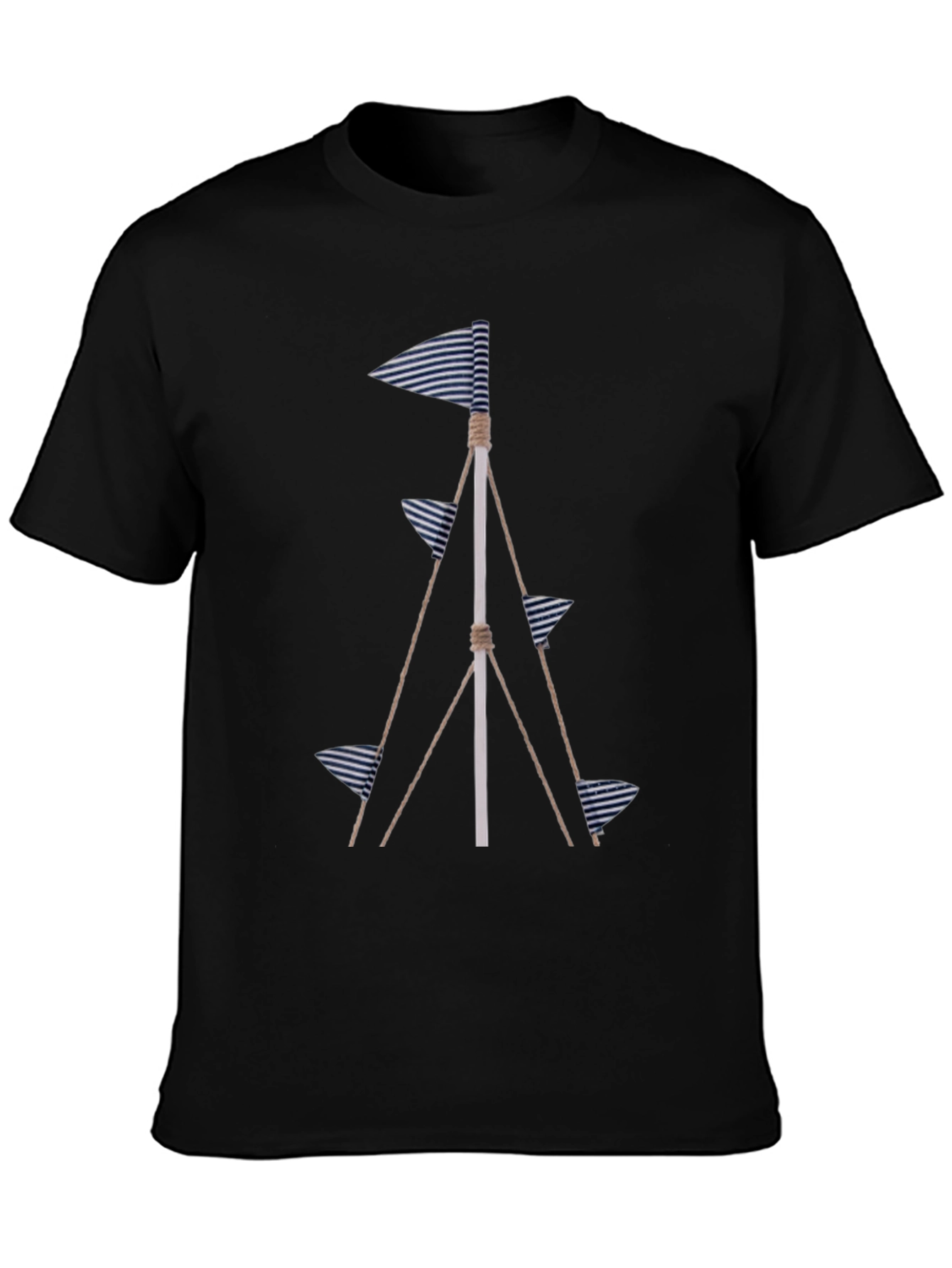 Nautical Flags Graphic Tee - Coastal Style