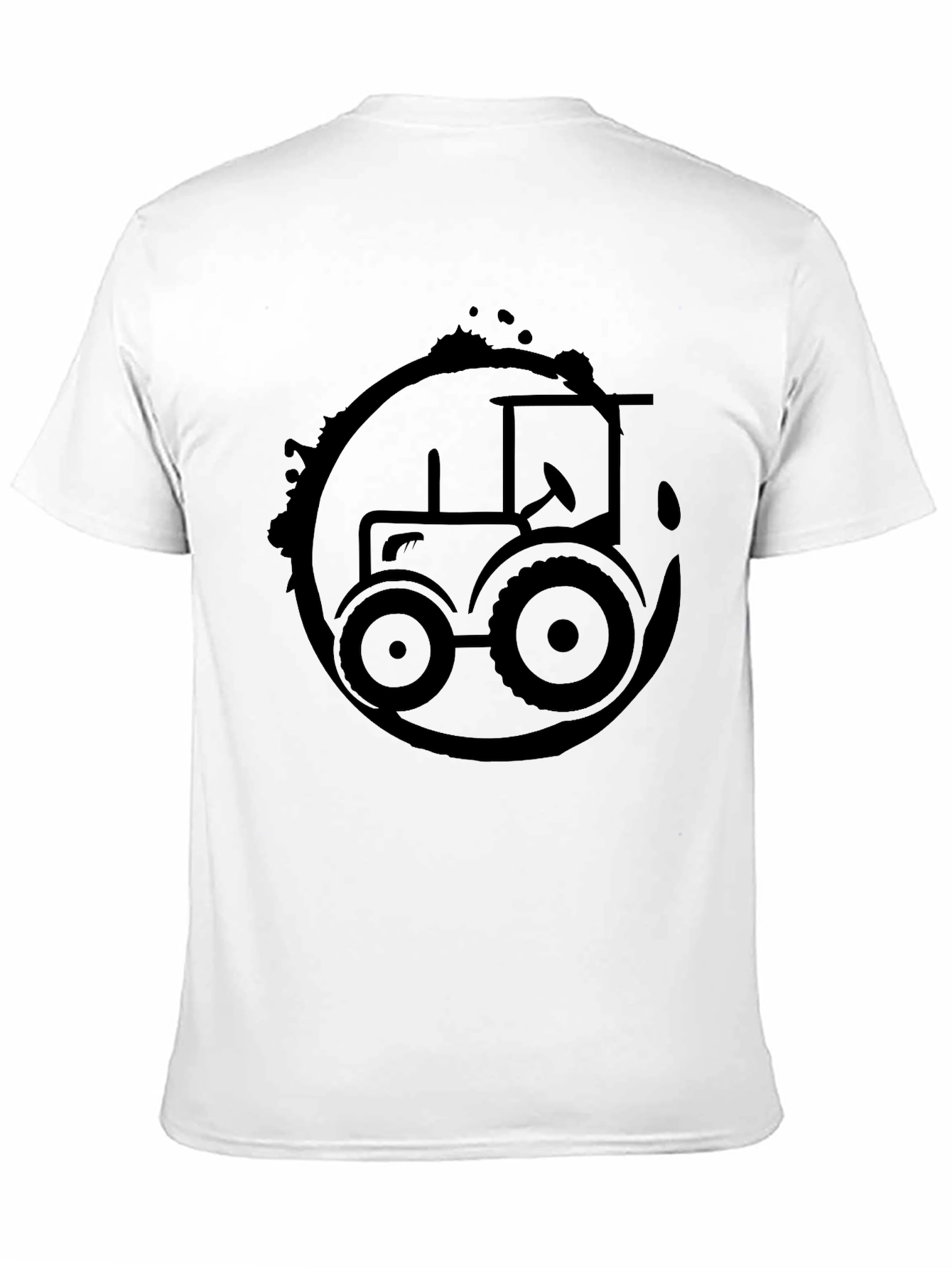 Black Tractor Graphic Tee - Farm Life Shirt