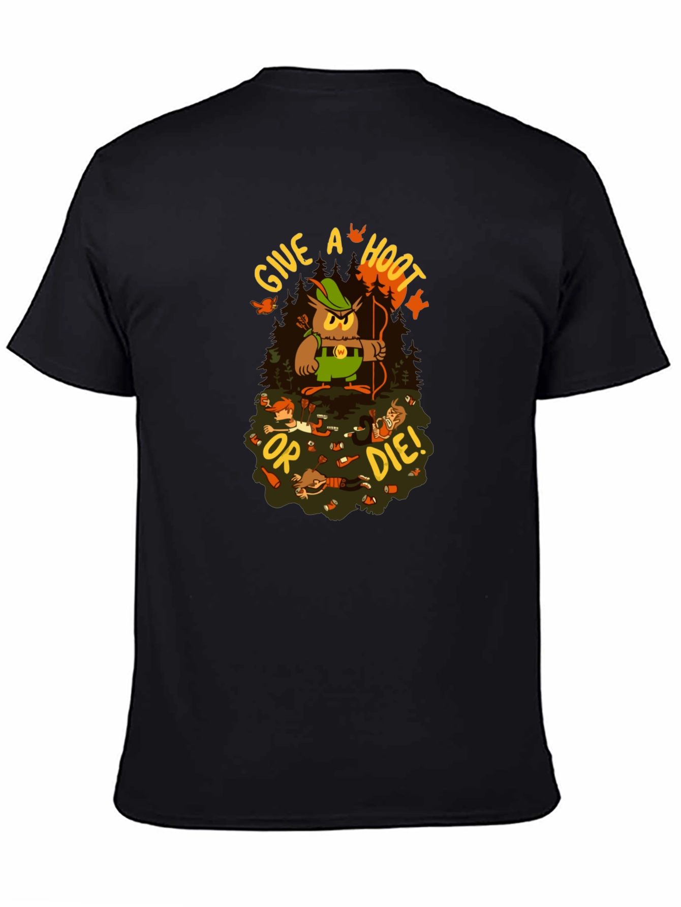 Give a Hoot or Die! Graphic T-Shirt
