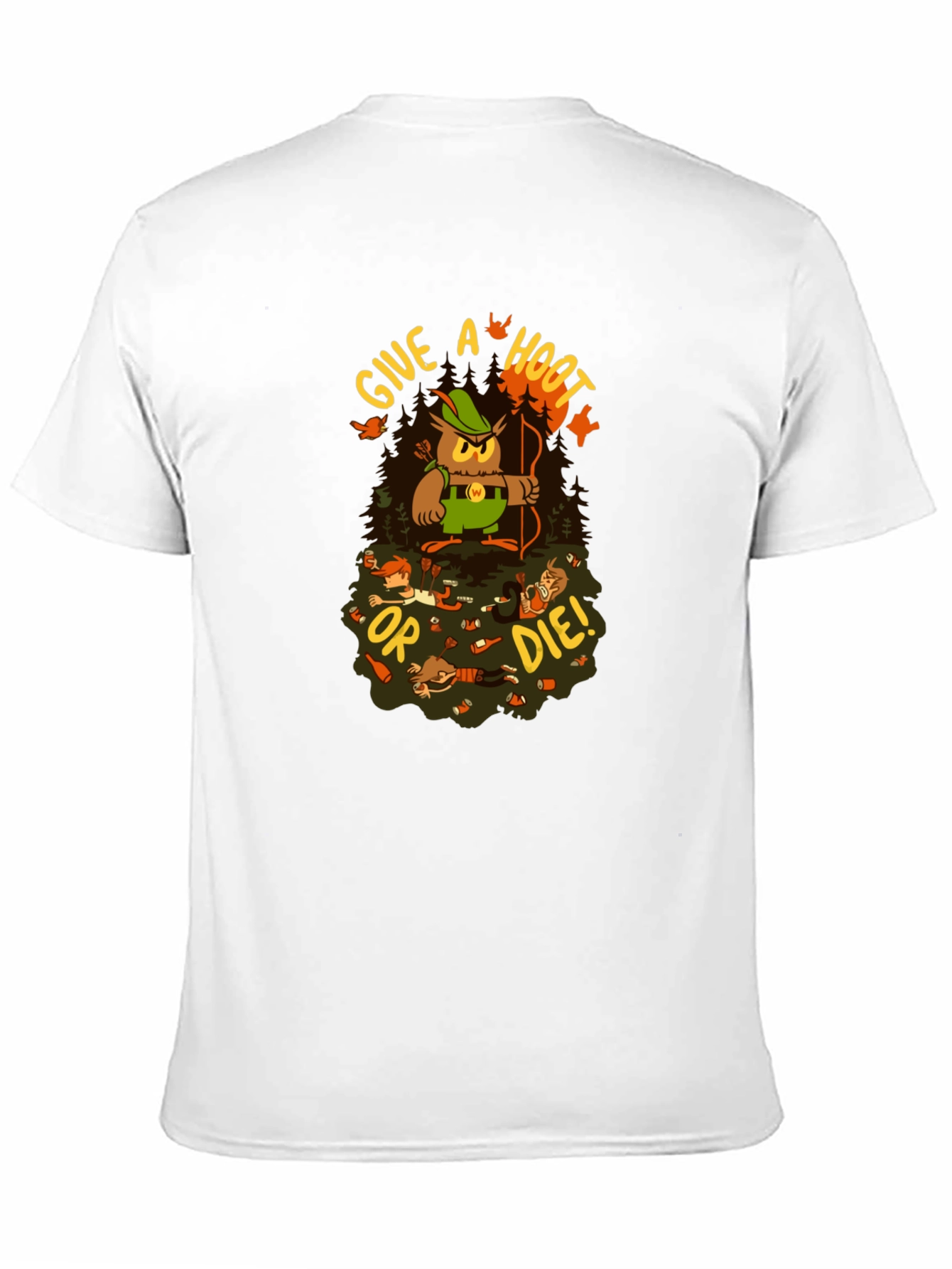 Give a Hoot or Die! Graphic T-Shirt