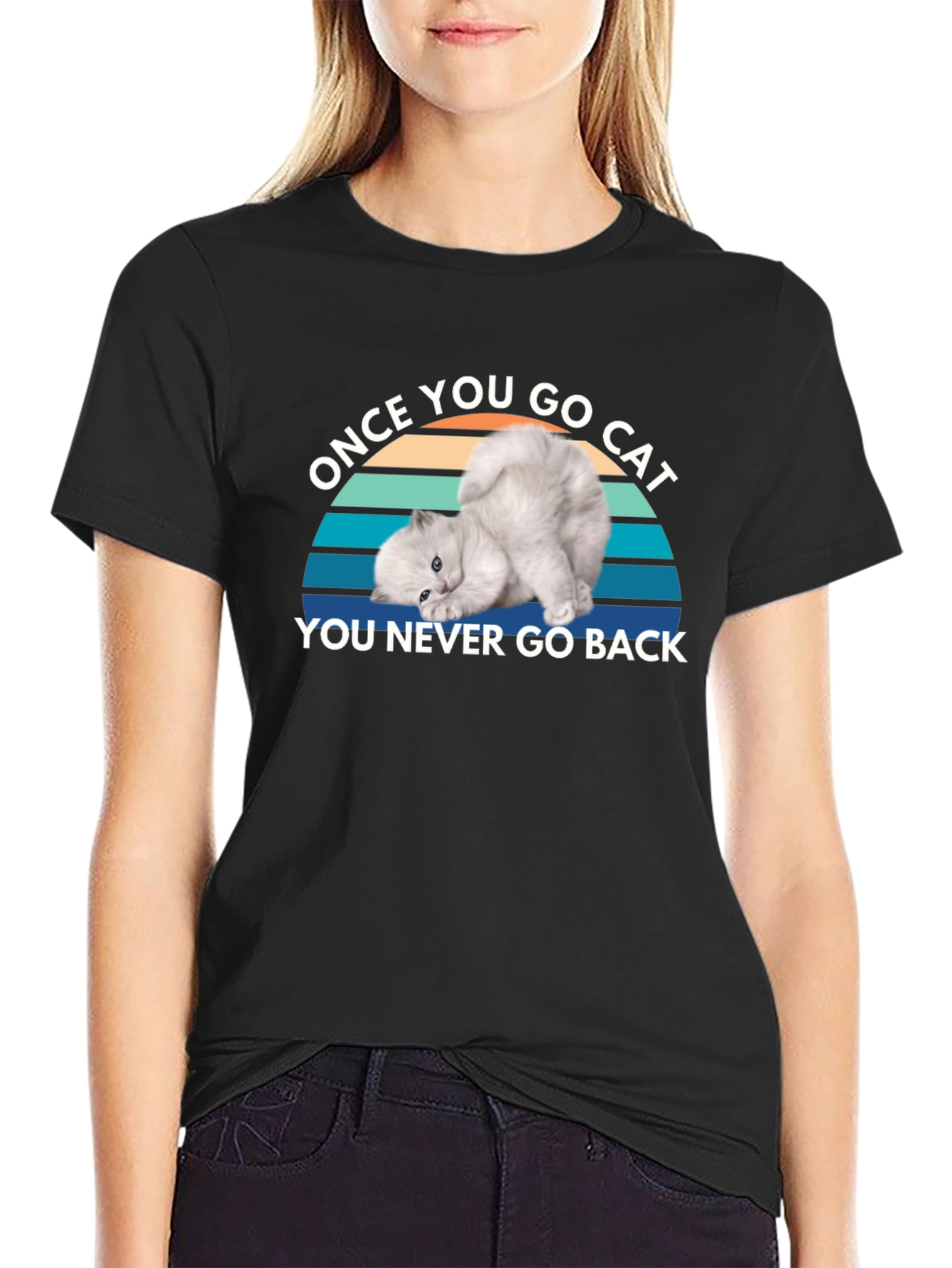 Once You Go Cat Black T-Shirt