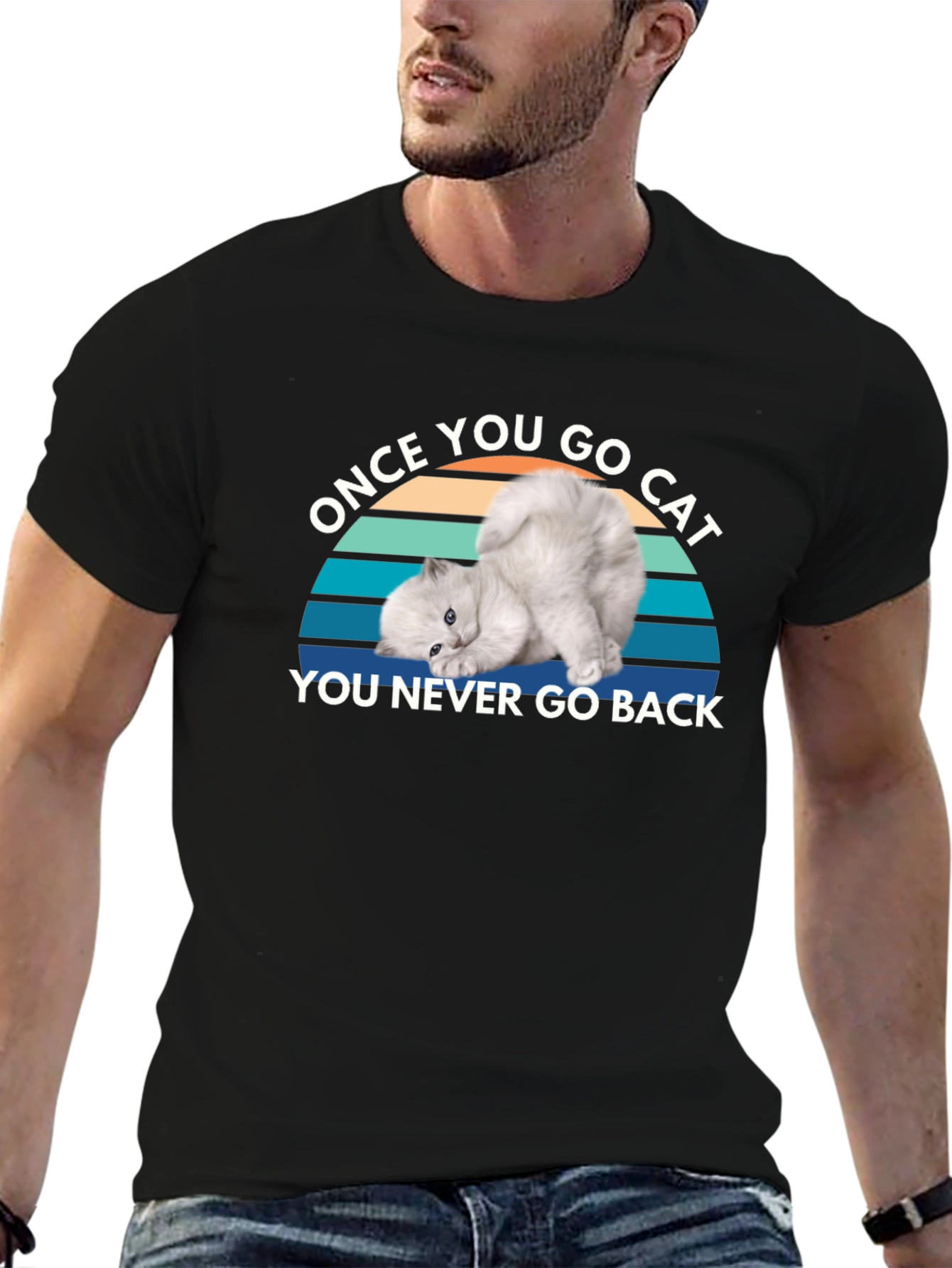 Once You Go Cat Black T-Shirt