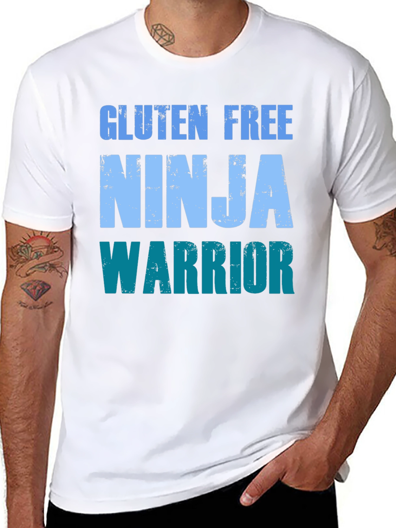 Gluten Free Ninja Warrior Novelty T-Shirt