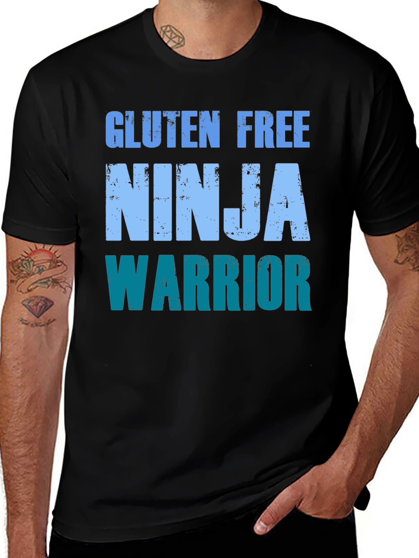 Gluten Free Ninja Warrior Novelty T-Shirt