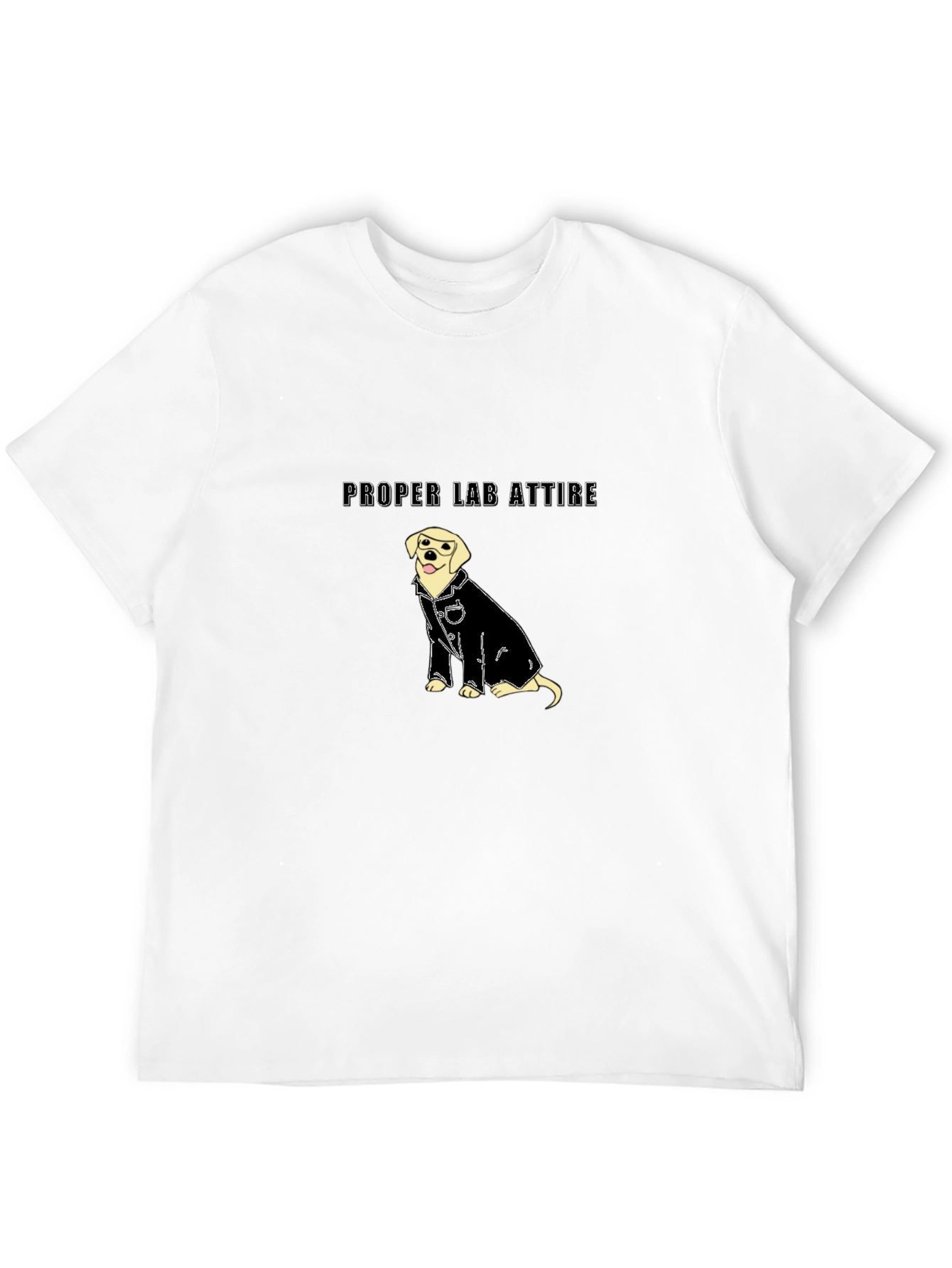 Proper Lab Attire T-Shirt - Dog in Lab Coat