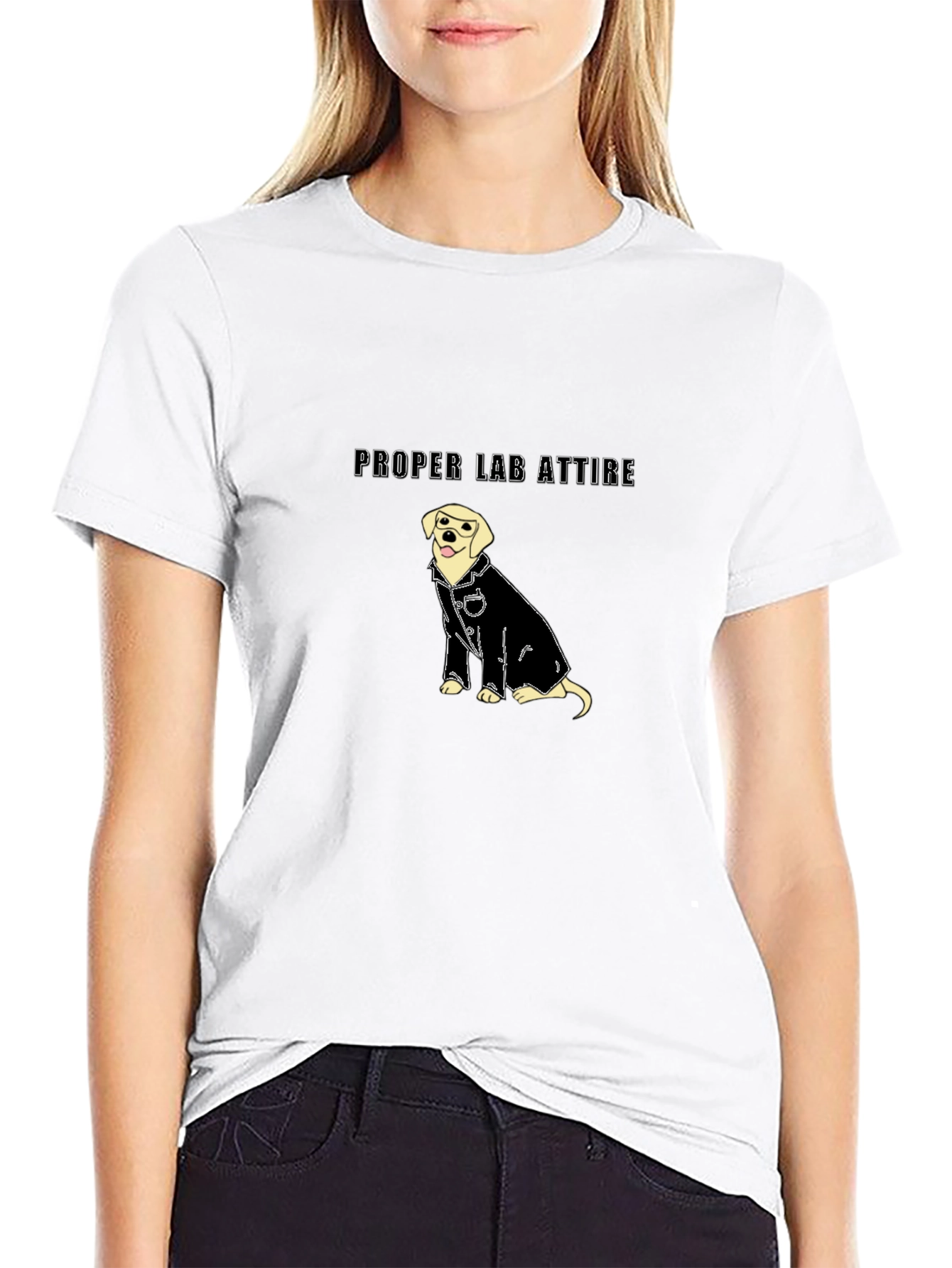 Proper Lab Attire T-Shirt - Dog in Lab Coat