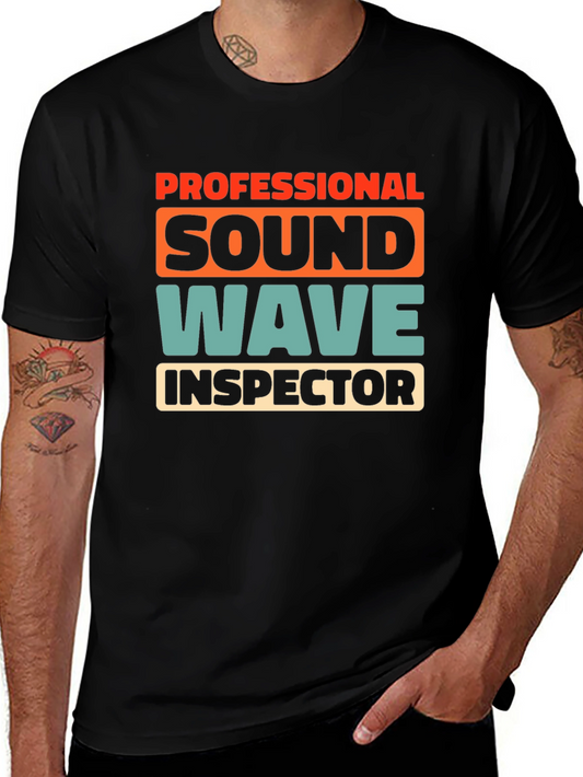 Professional Sound Wave Inspector Graphic T-Shirt