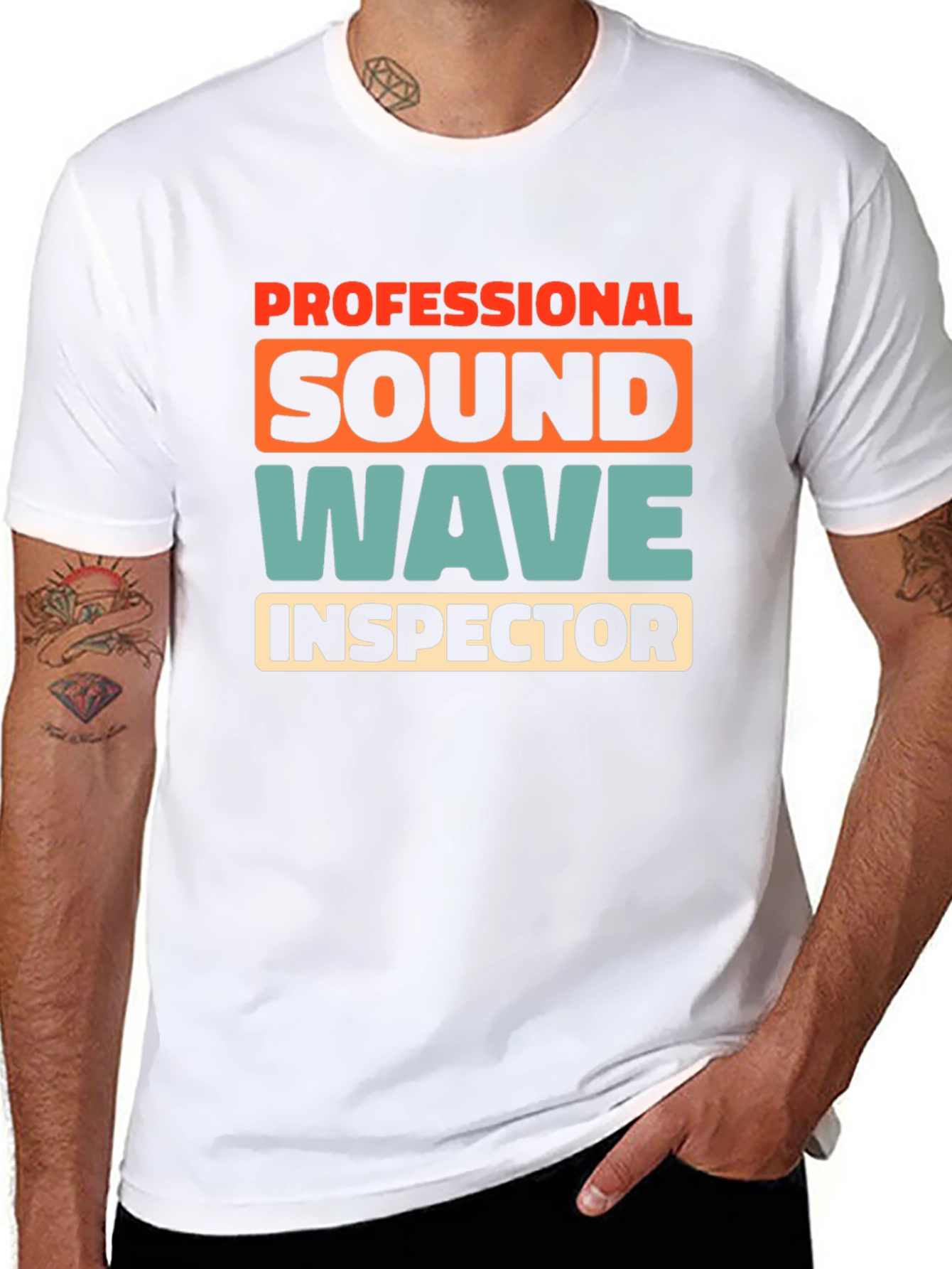 Professional Sound Wave Inspector Graphic T-Shirt