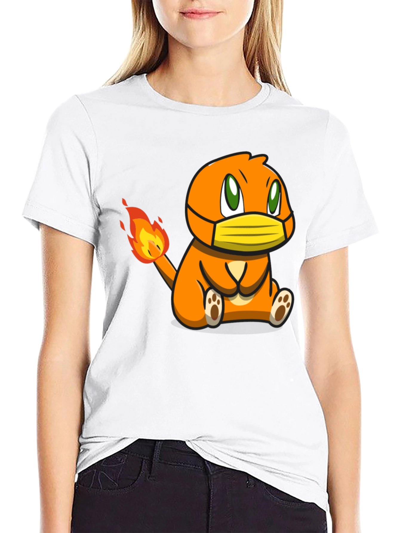 Charmander Mask Graphic Tee - Unisex