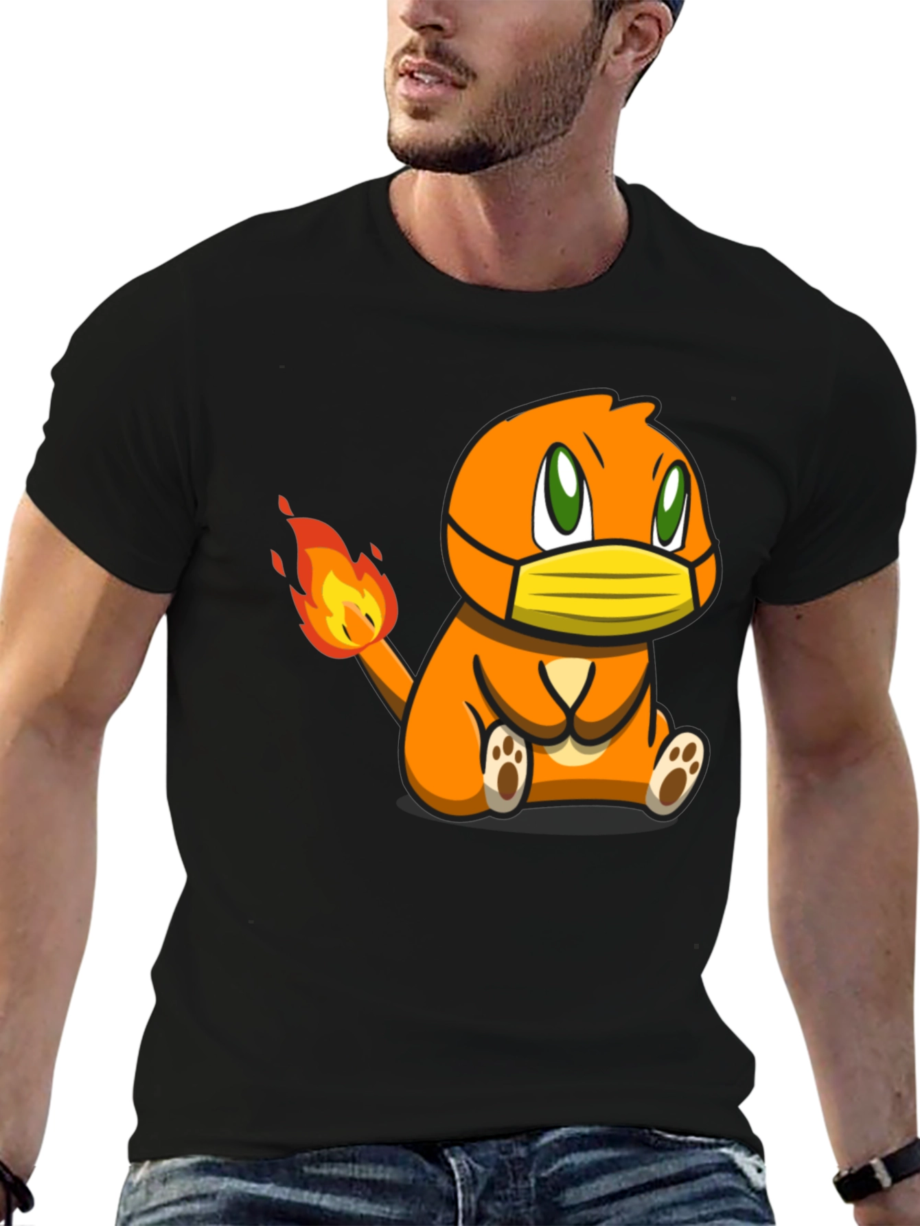 Charmander Mask Graphic Tee - Unisex