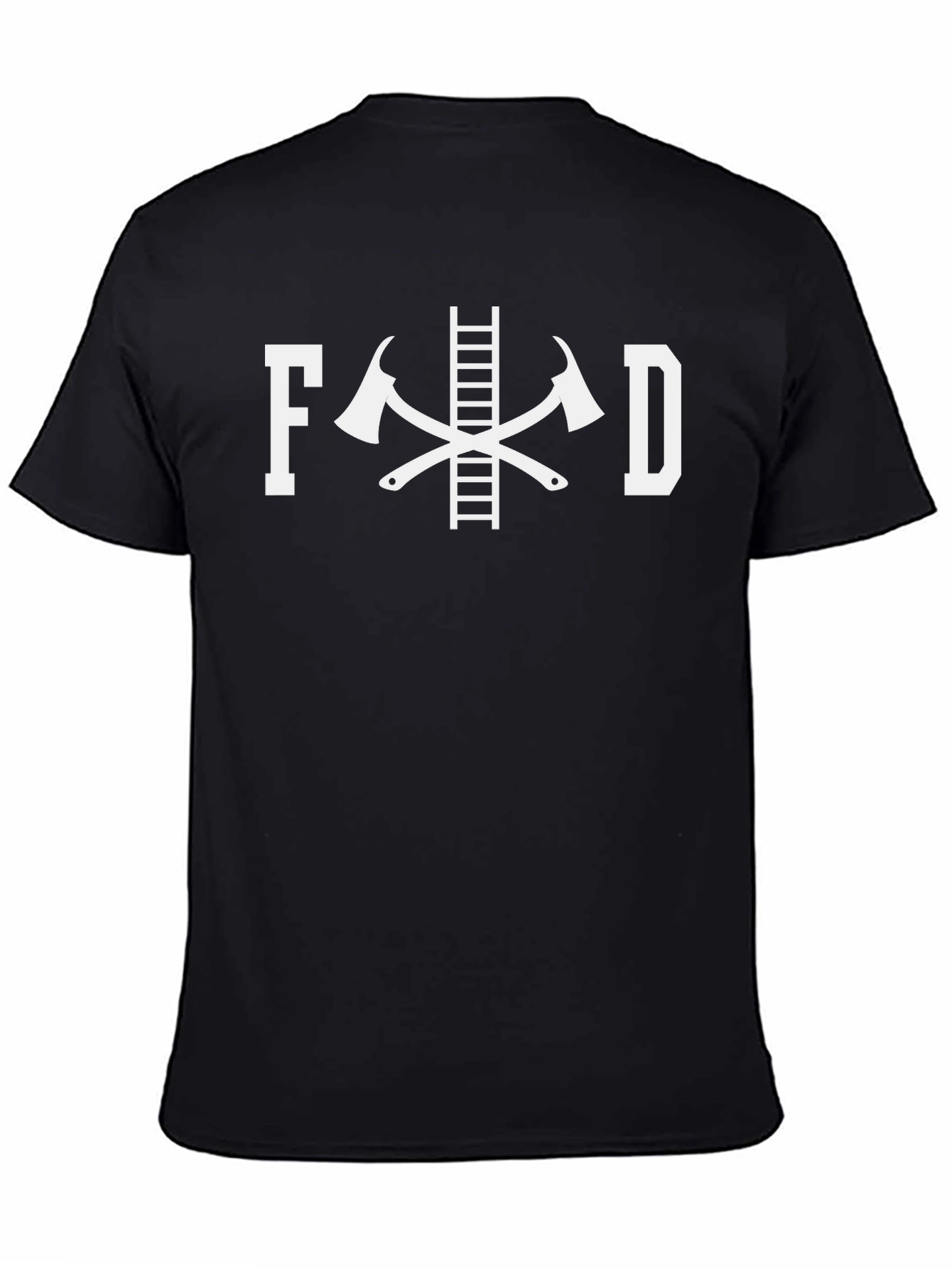 Fire Department Ladder & Axes Graphic T-Shirt
