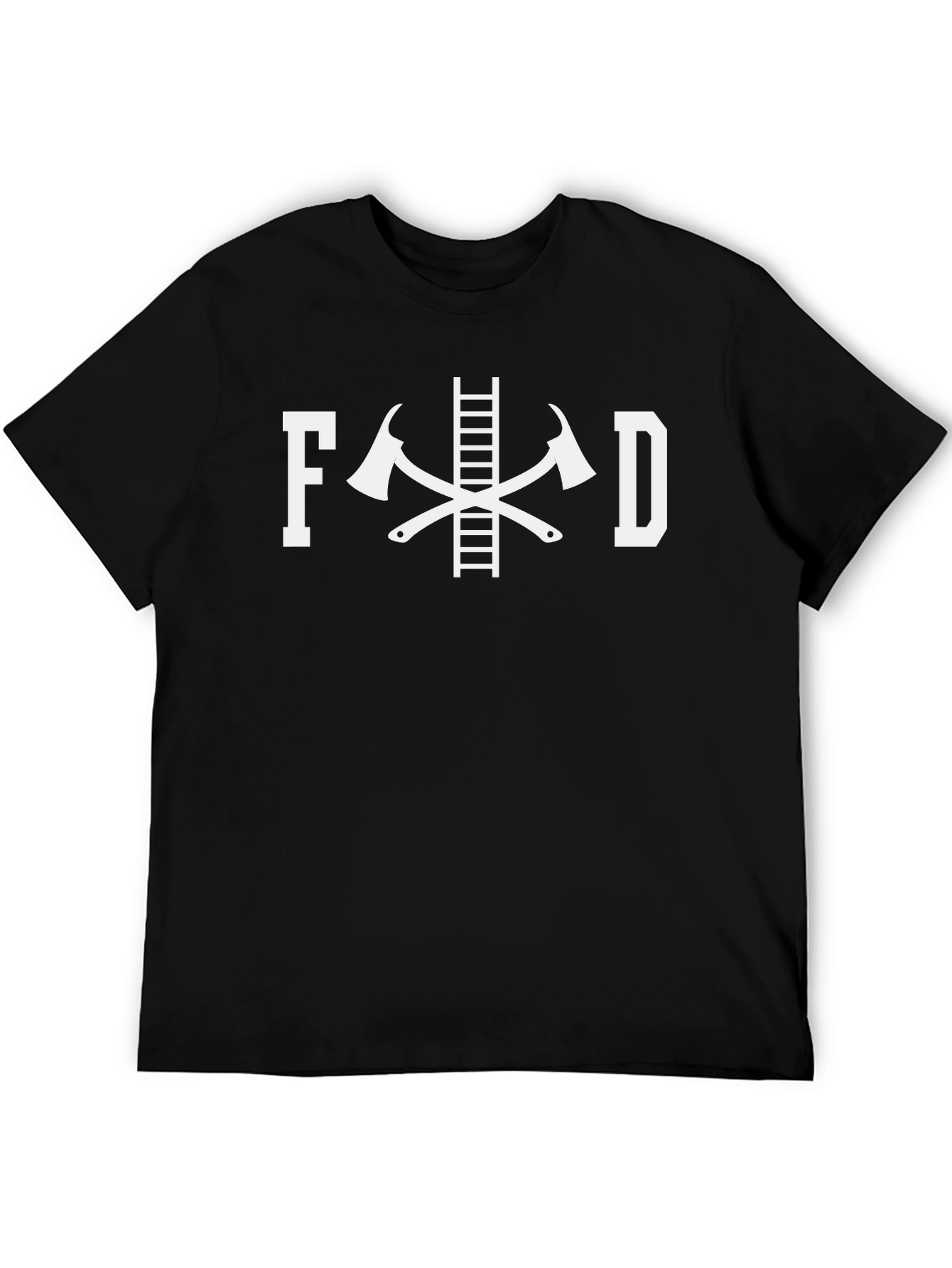 Fire Department Ladder & Axes Graphic T-Shirt