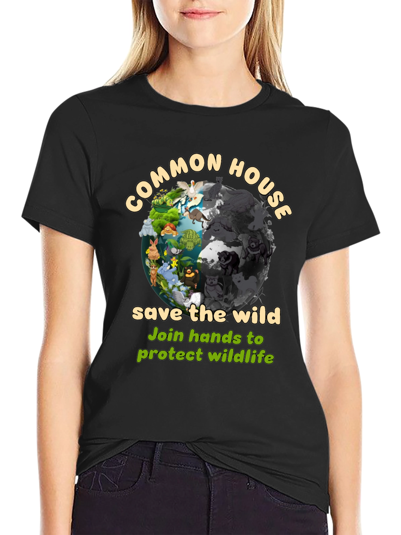 Common House Save The Wild Graphic T-Shirt