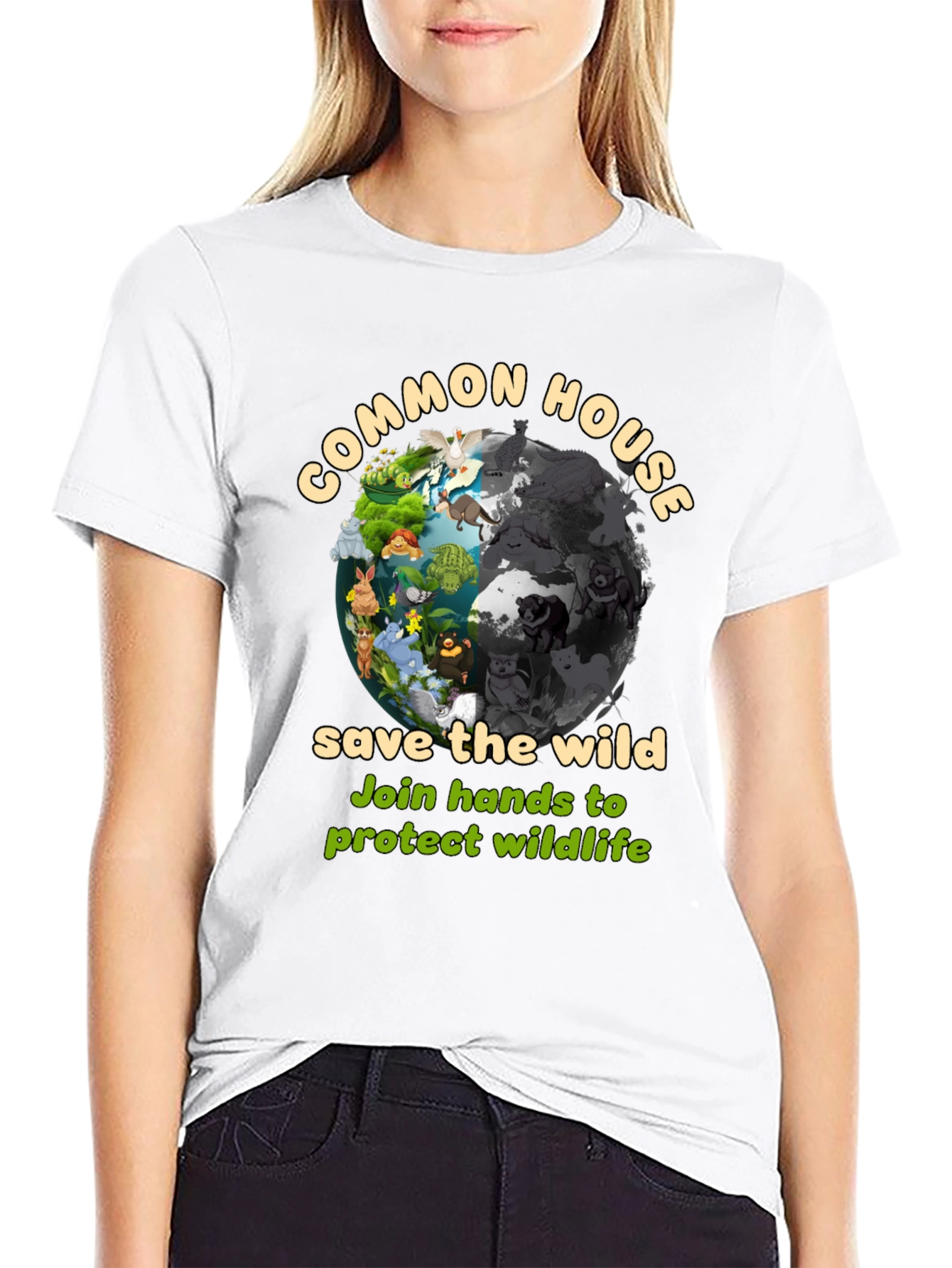 Common House Save The Wild Graphic T-Shirt