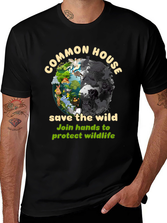 Common House Save The Wild Graphic T-Shirt