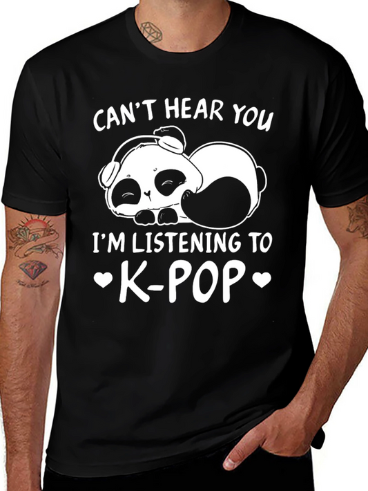 K-Pop Panda Graphic Tee
