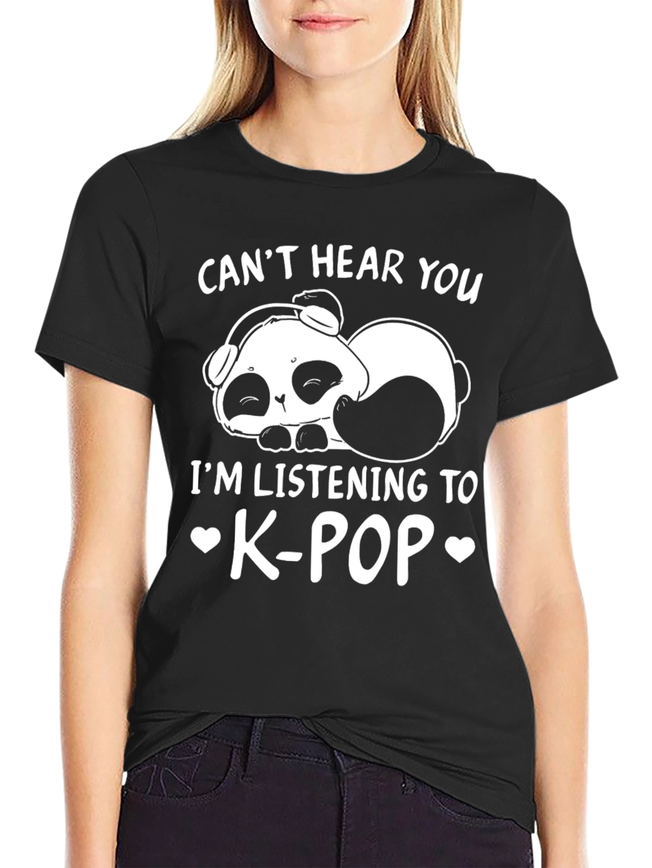 K-Pop Panda Graphic Tee