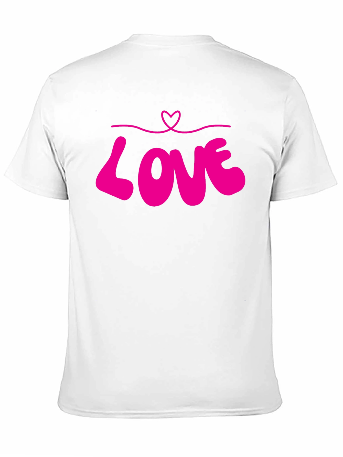 Love Heart Graphic Tee - Black Unisex T-Shirt