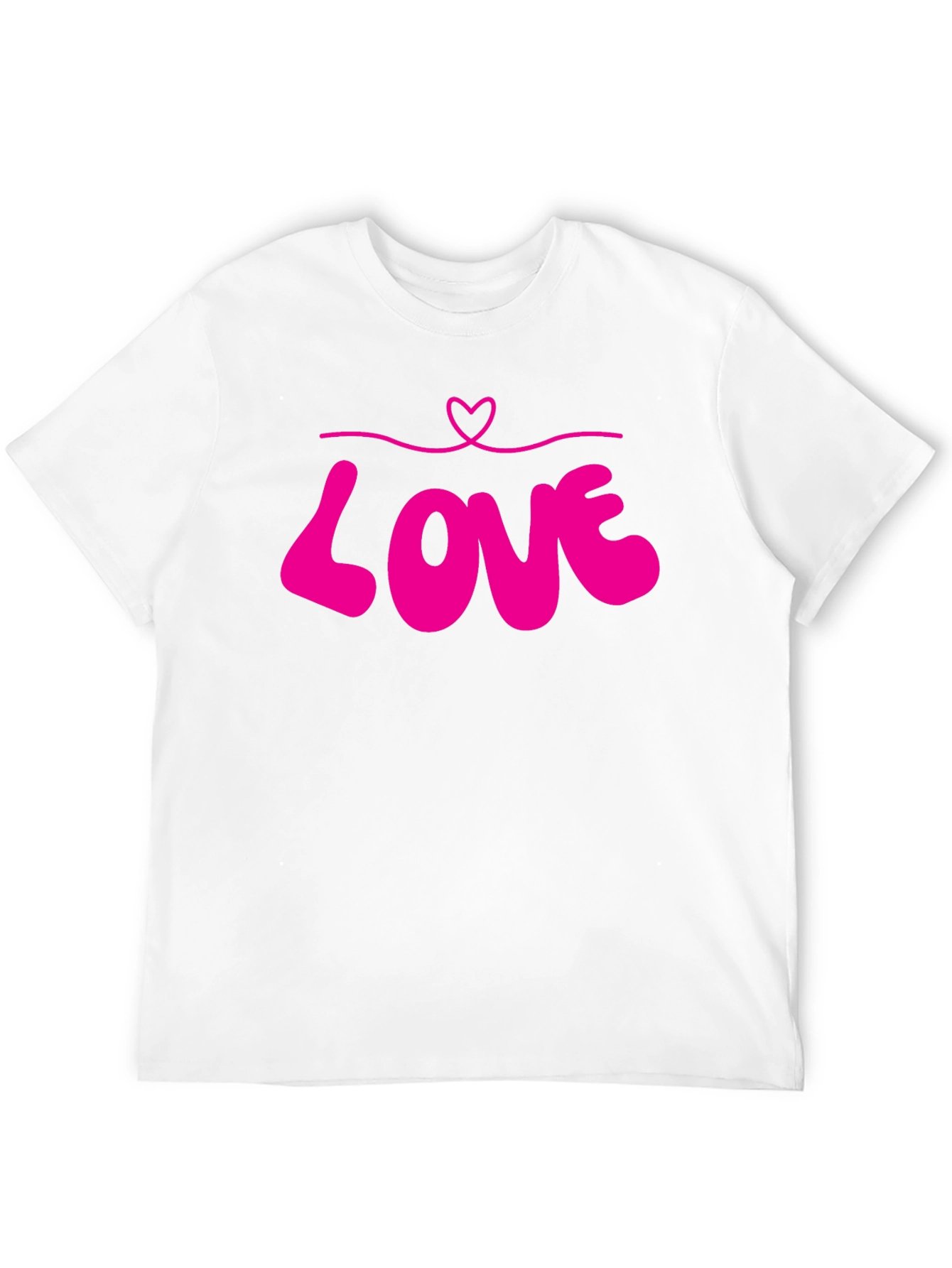 Love Heart Graphic Tee - Black Unisex T-Shirt