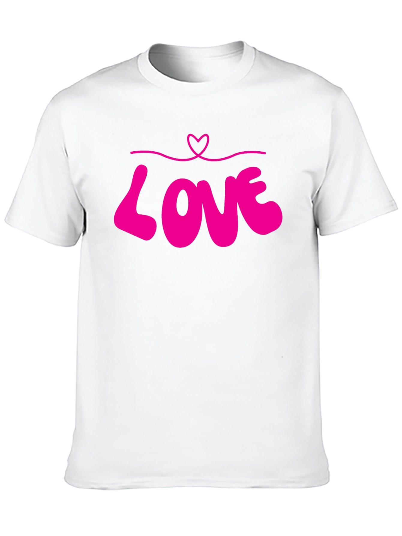 Love Heart Graphic Tee - Black Unisex T-Shirt