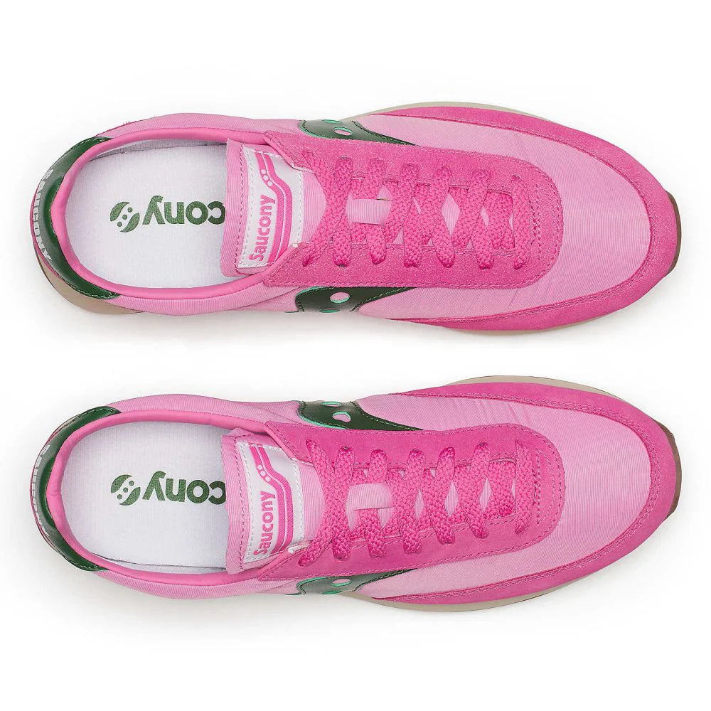 Saucony Women's Trainer 80 in Pink/Forest