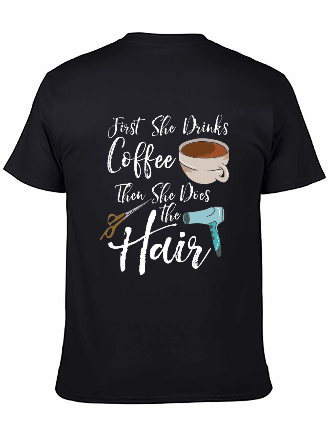 Coffee & Hair T-Shirt - Stylist Gift