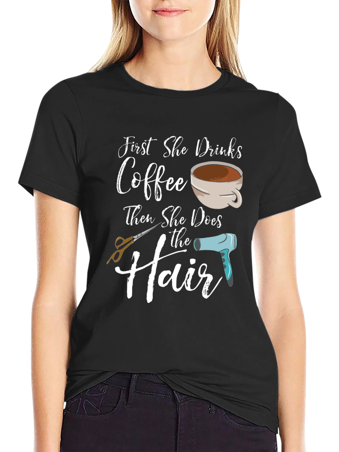 Coffee & Hair T-Shirt - Stylist Gift