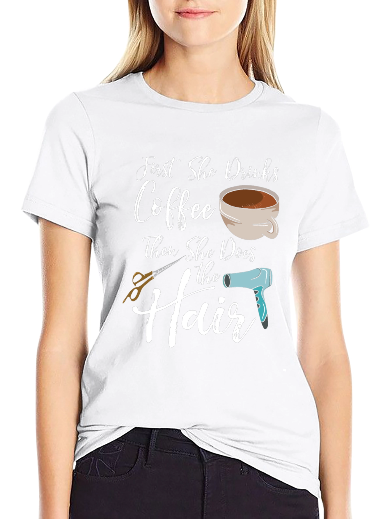 Coffee & Hair T-Shirt - Stylist Gift