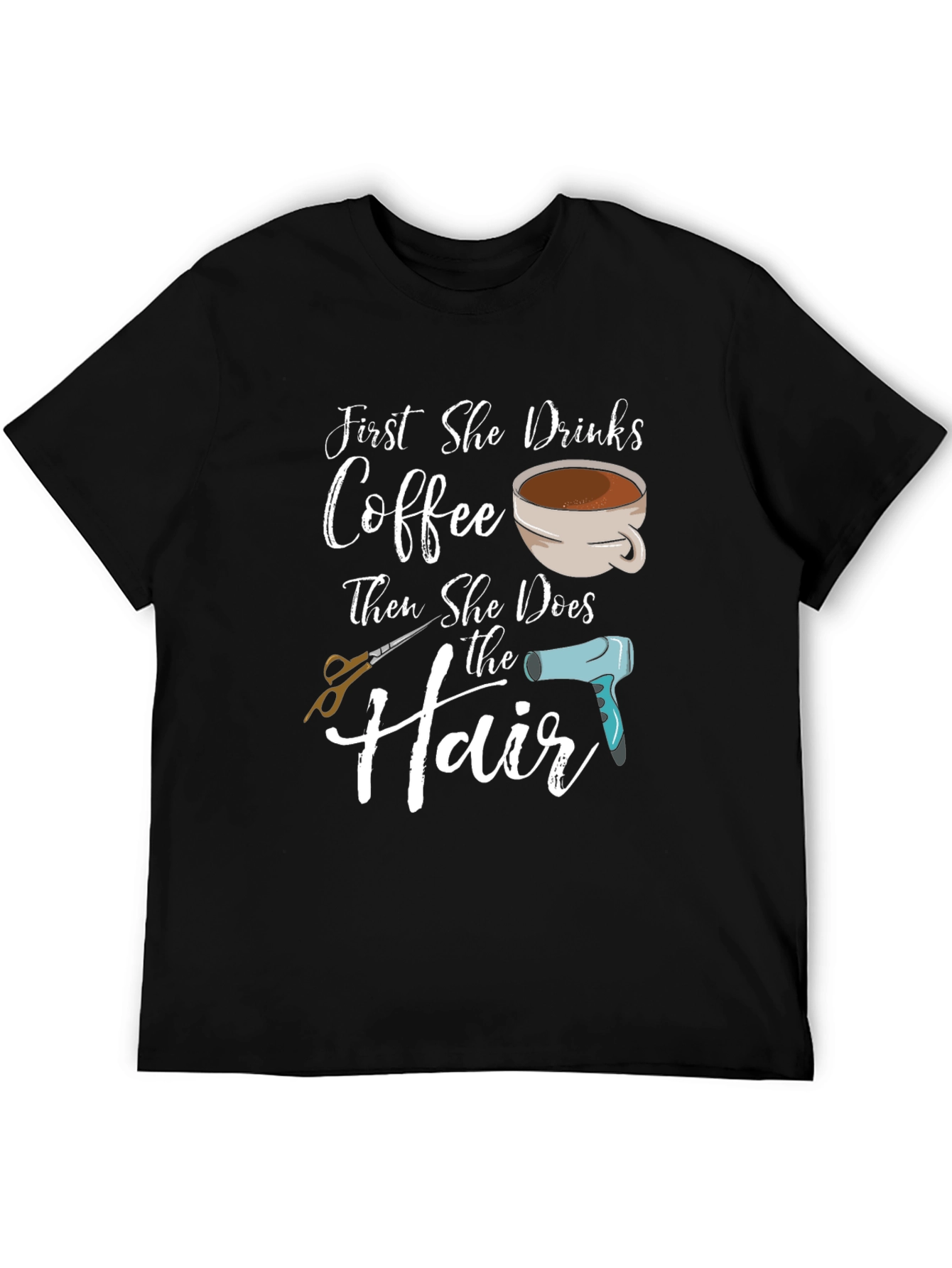 Coffee & Hair T-Shirt - Stylist Gift