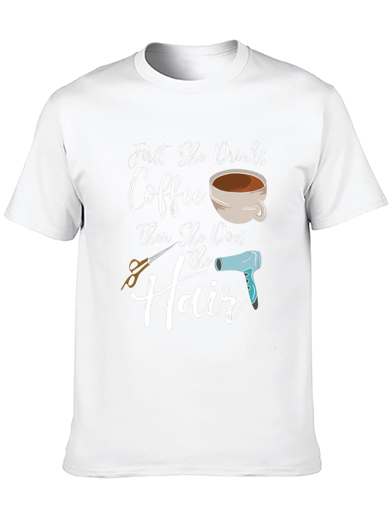 Coffee & Hair T-Shirt - Stylist Gift