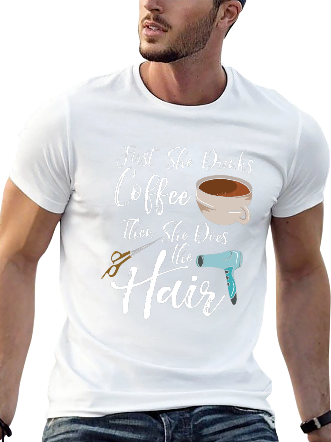 Coffee & Hair T-Shirt - Stylist Gift