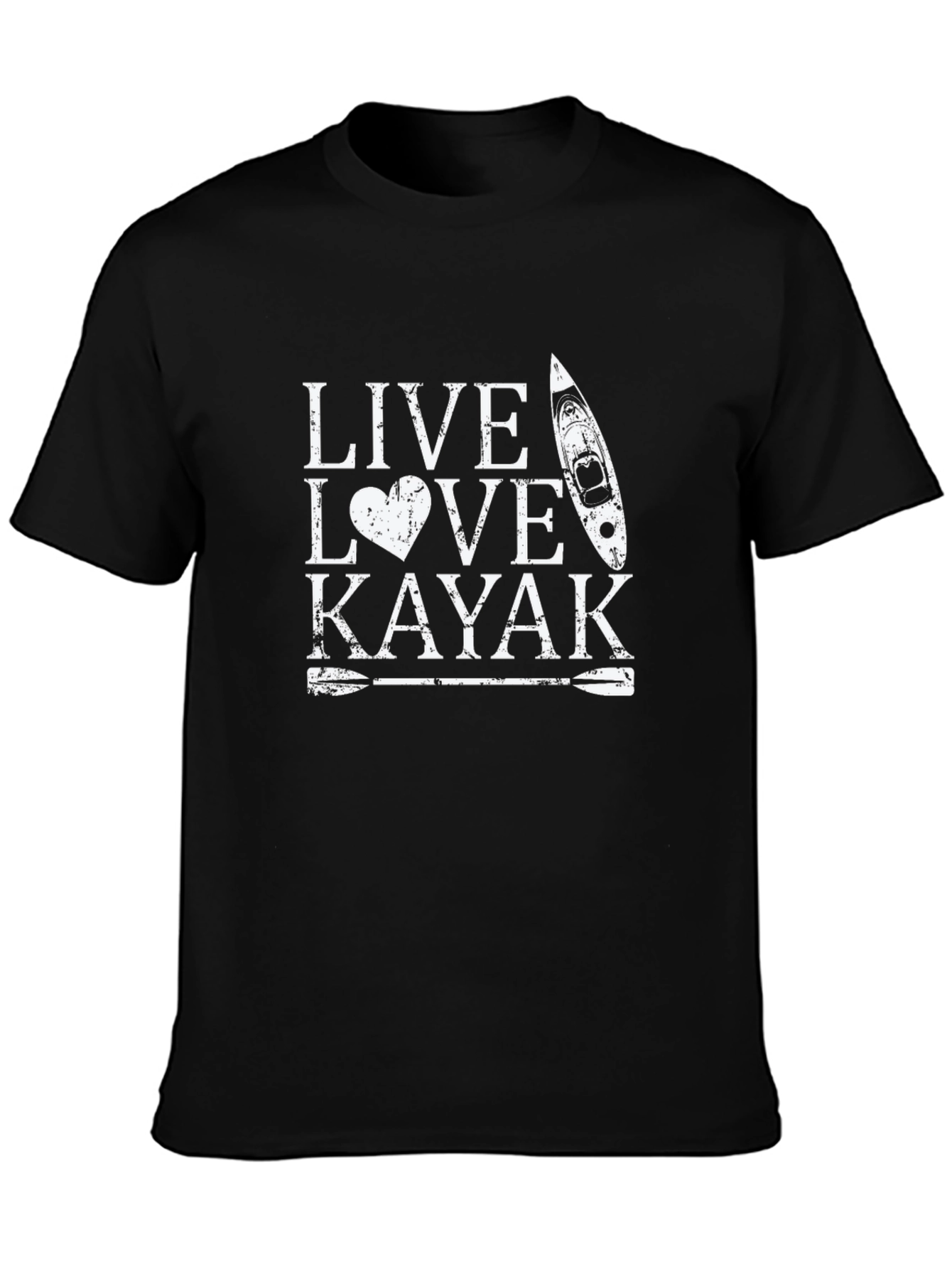 Live Love Kayak Graphic T-Shirt