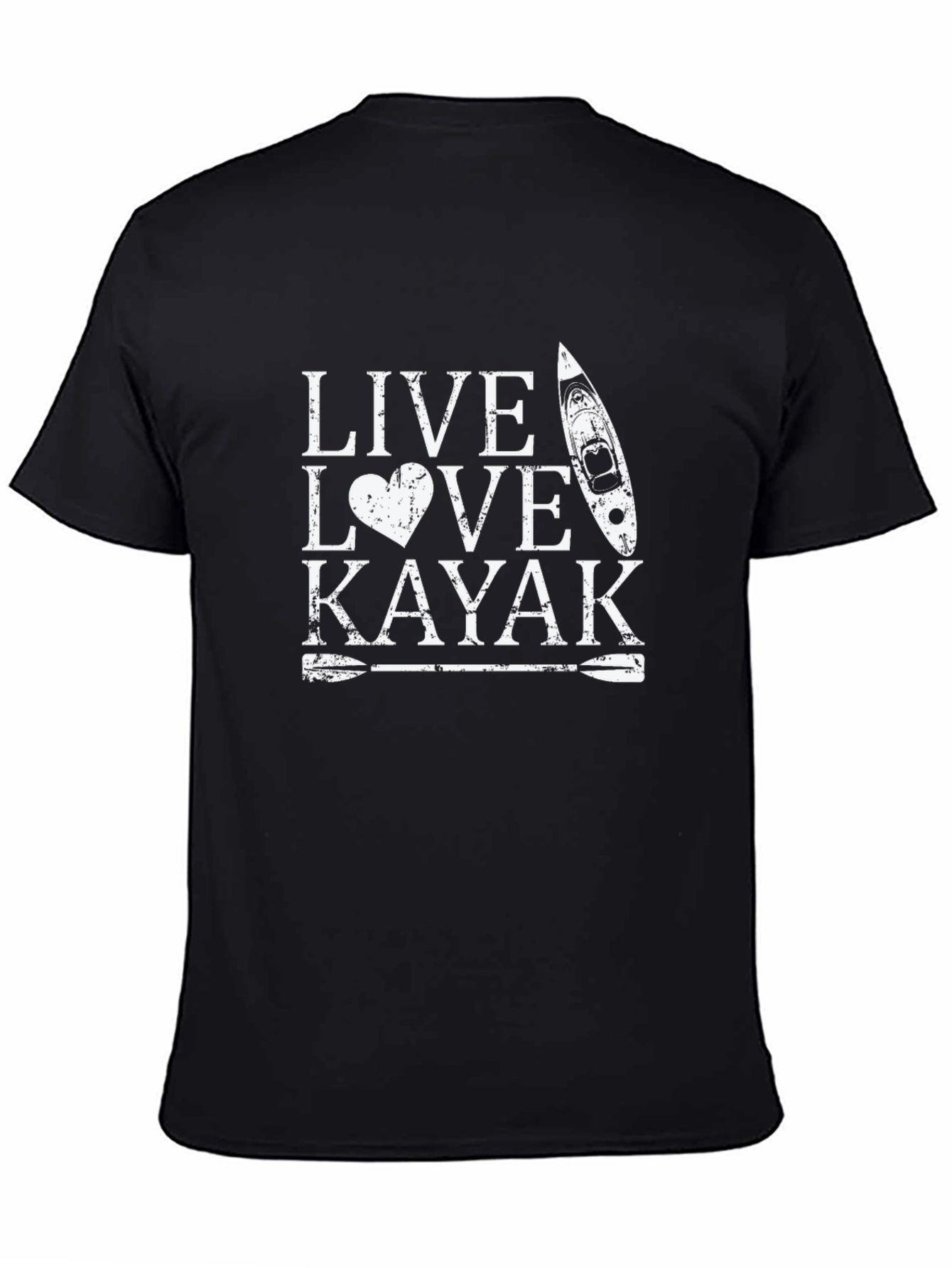 Live Love Kayak Graphic T-Shirt