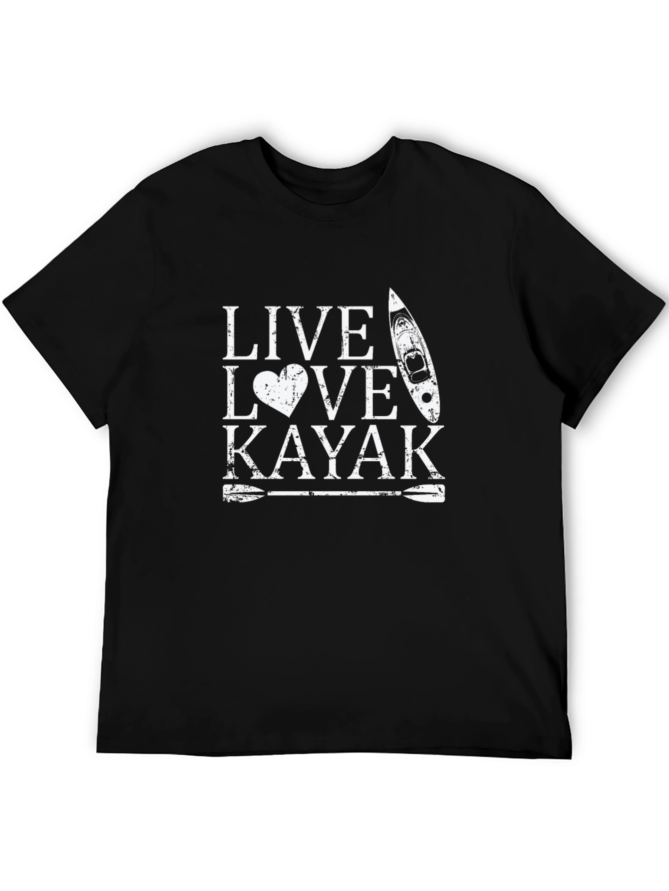 Live Love Kayak Graphic T-Shirt