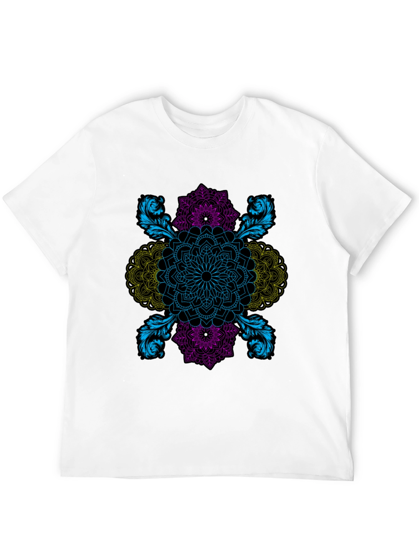 Intricate Mandala Graphic Black T-Shirt