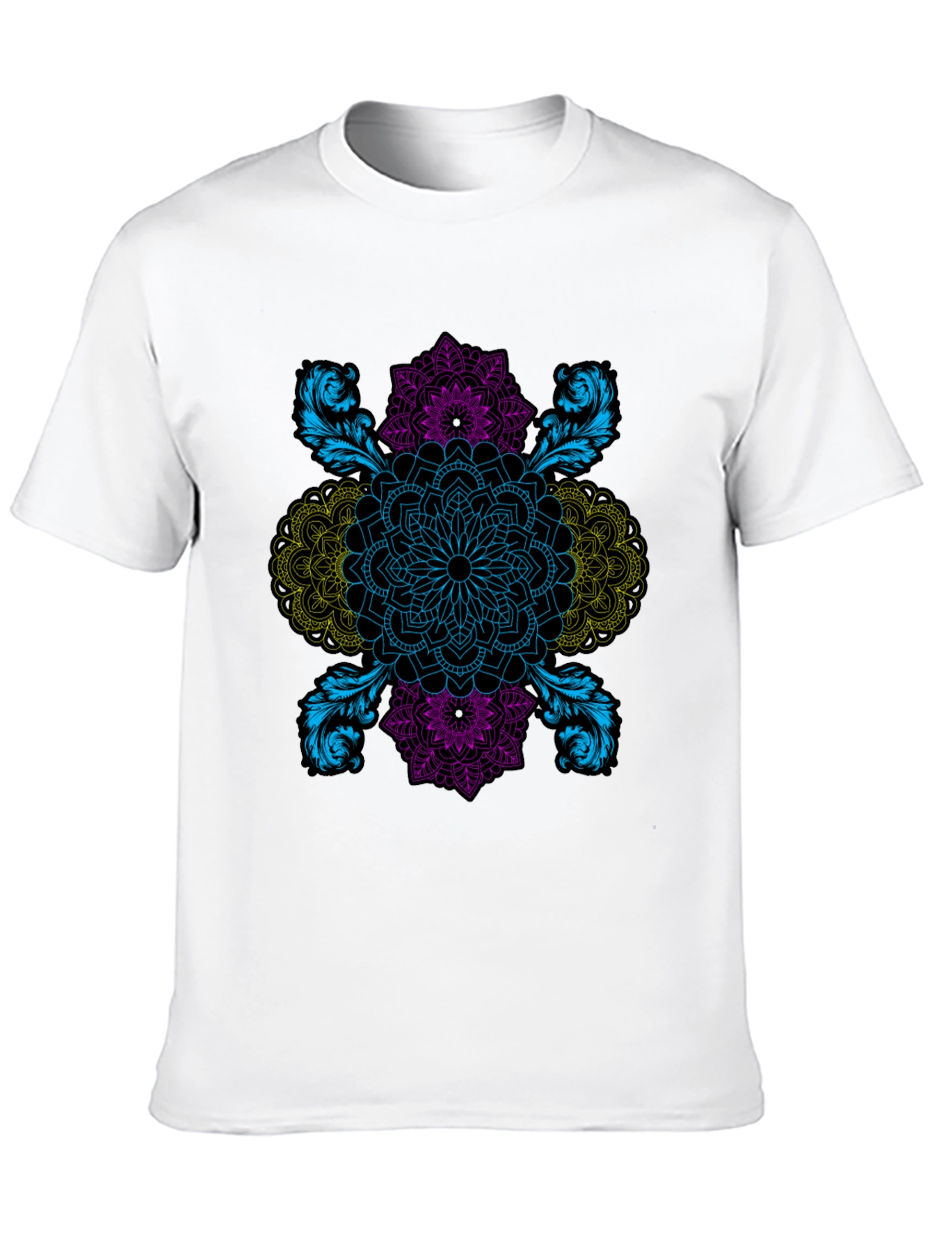 Intricate Mandala Graphic Black T-Shirt