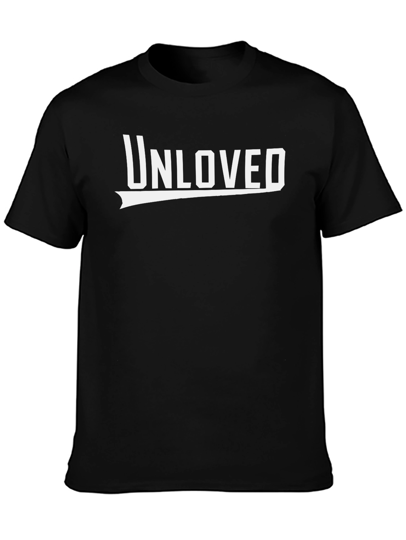 Unloved Graphic Print Black T-Shirt