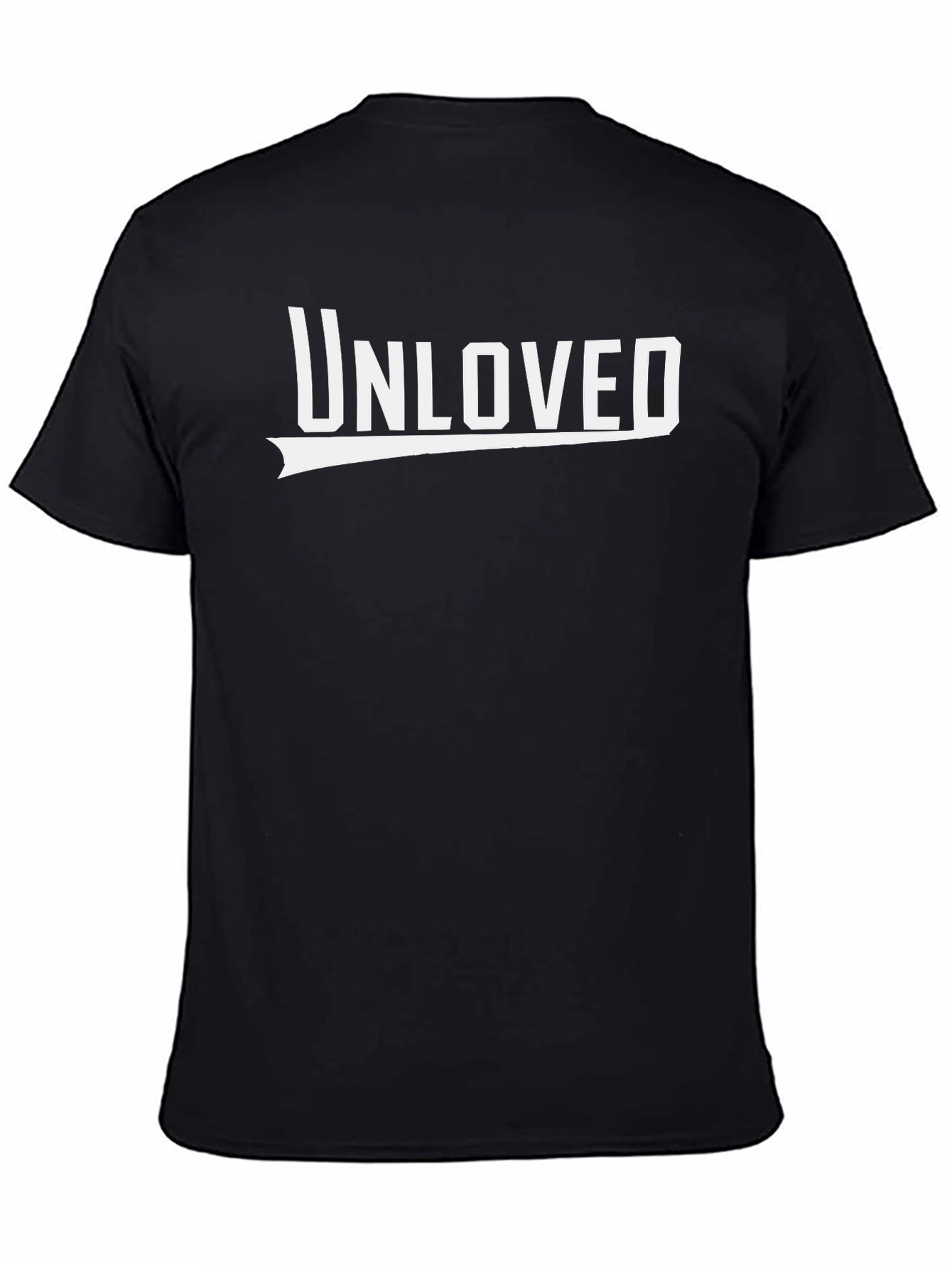 Unloved Graphic Print Black T-Shirt