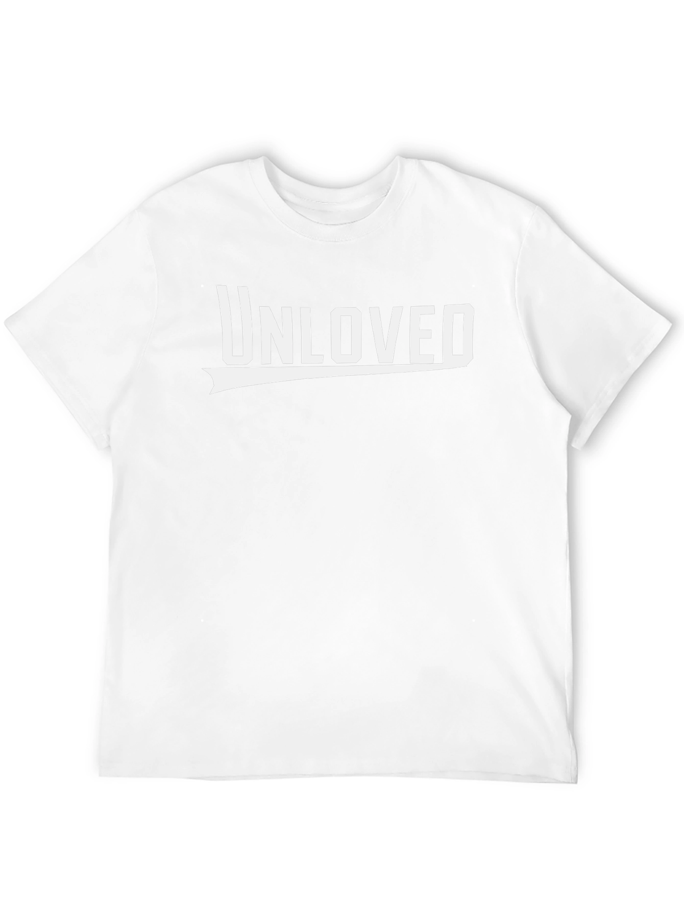 Unloved Graphic Print Black T-Shirt