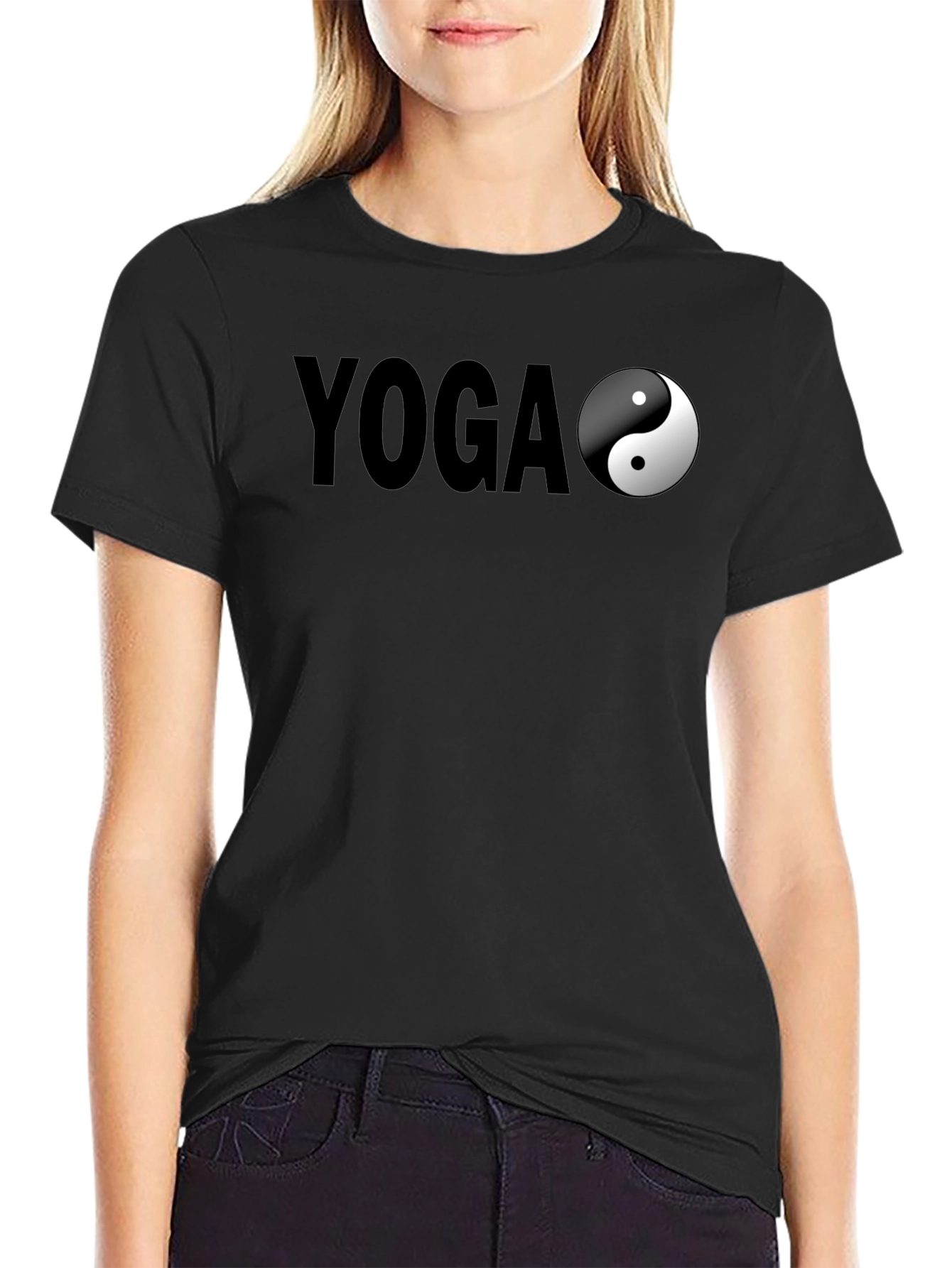 Yoga Yin Yang Graphic T-Shirt