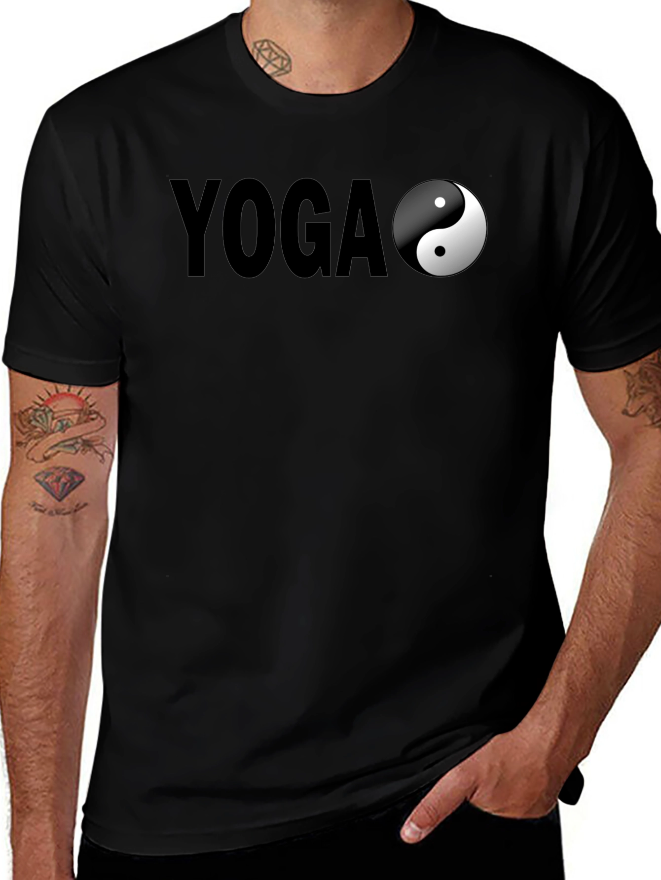 Yoga Yin Yang Graphic T-Shirt