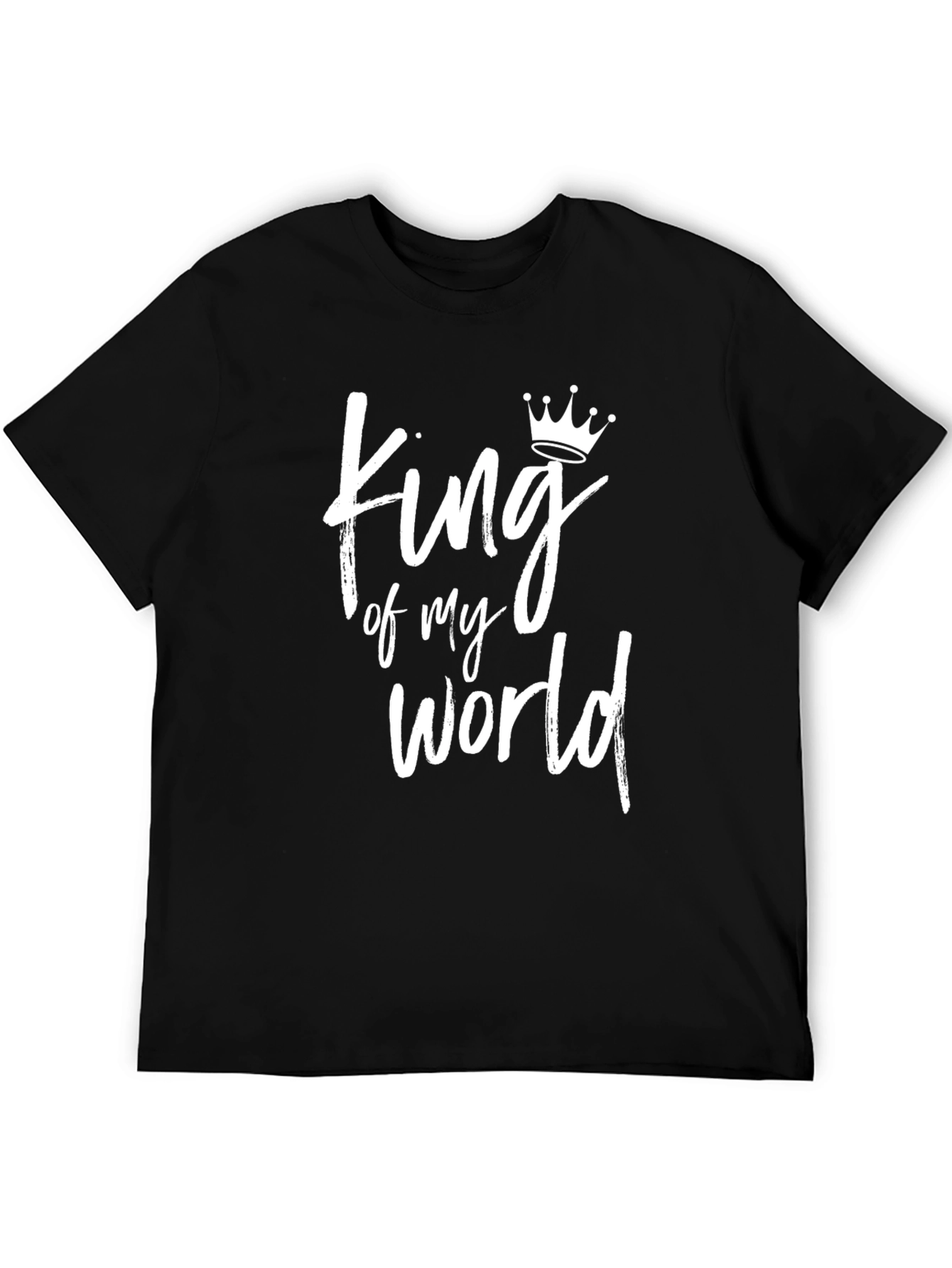 King of My World Graphic Tee - Black